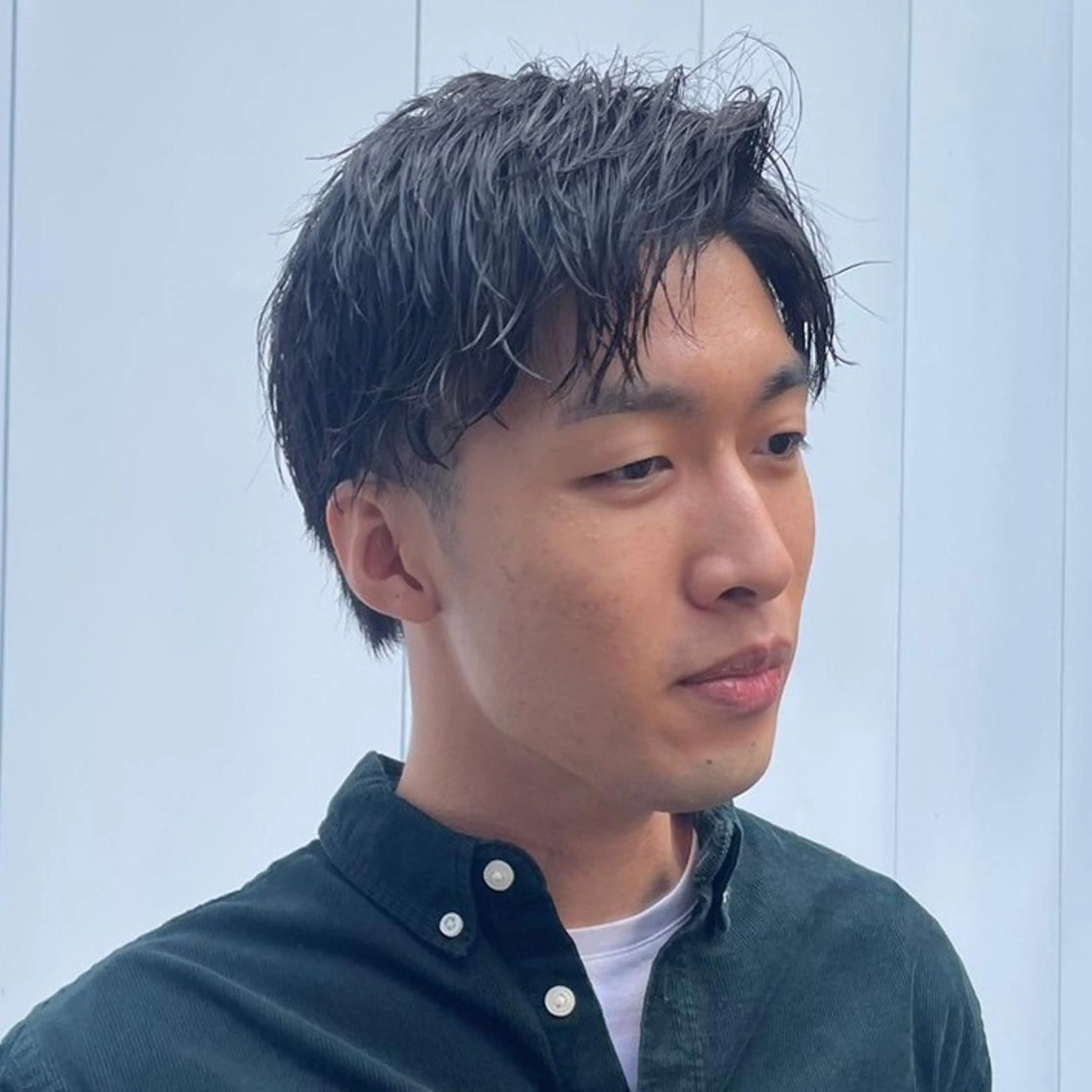 ショート メンズ メンズブリーチ センターパート メンズハイライト メンズインナーカラー メンズ韓国風 カット N° anfeel 渋谷🪞🫧のヘアスタイル