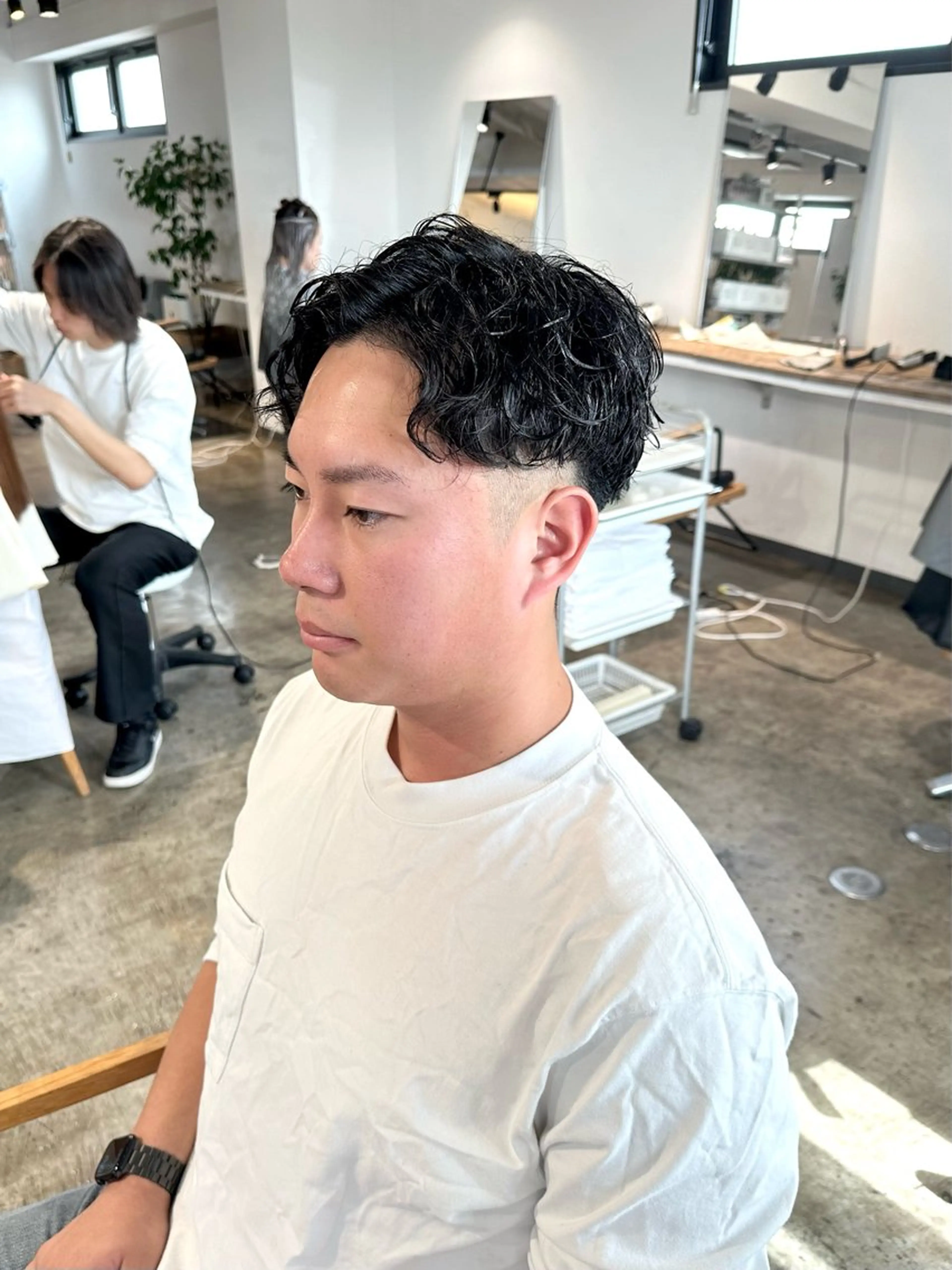 メンズ フェードカット メンズパーマ カット パーマ トリートメント 骨格補正施術/メンズ 専門美容師/YUYAのヘアスタイル