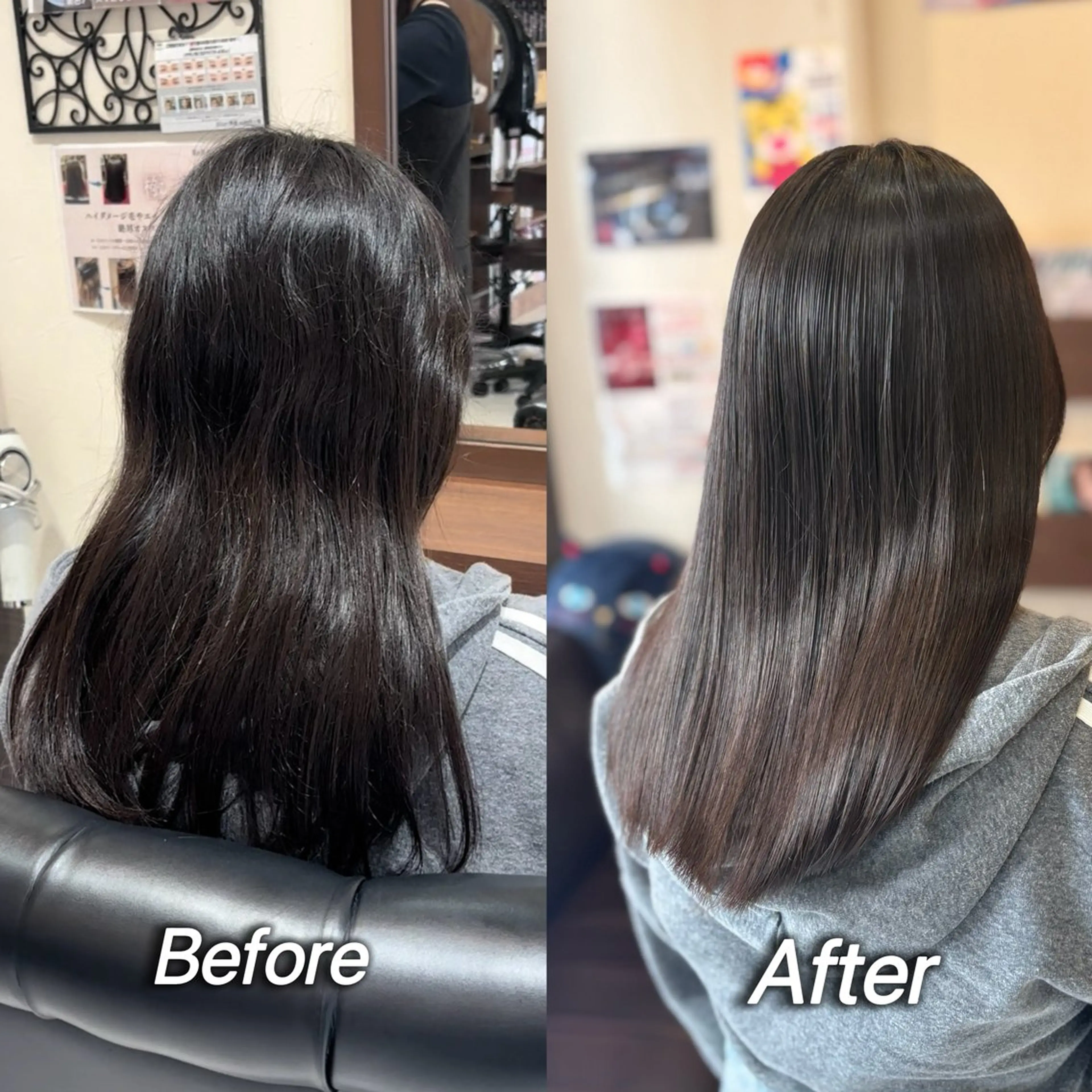 ロング くせ毛 髪質改善 カット 縮毛矯正 トリートメント 小野 友暉のヘアスタイル