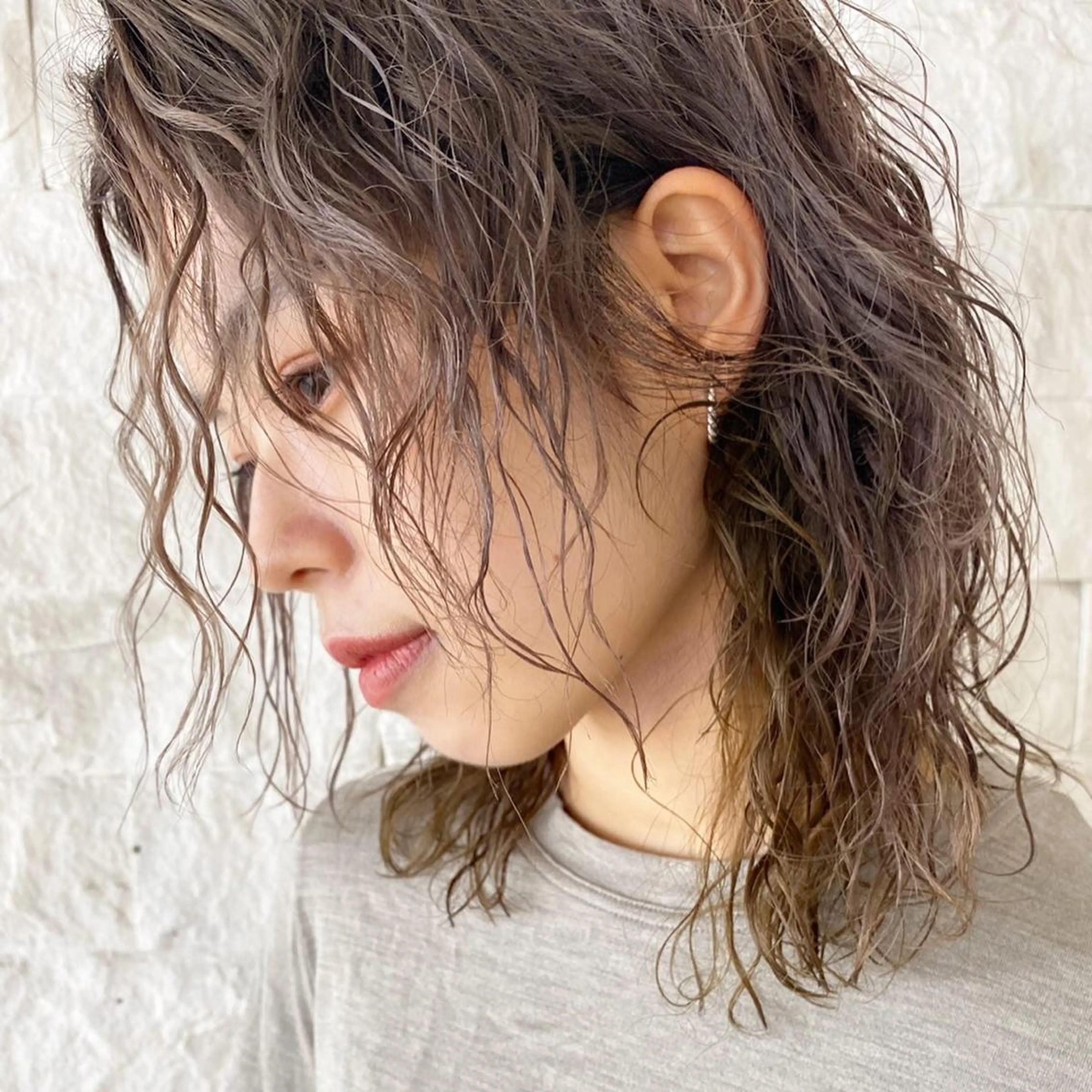 ミディアム パーマ カット パーマ suvvy hairsalonのヘアスタイル