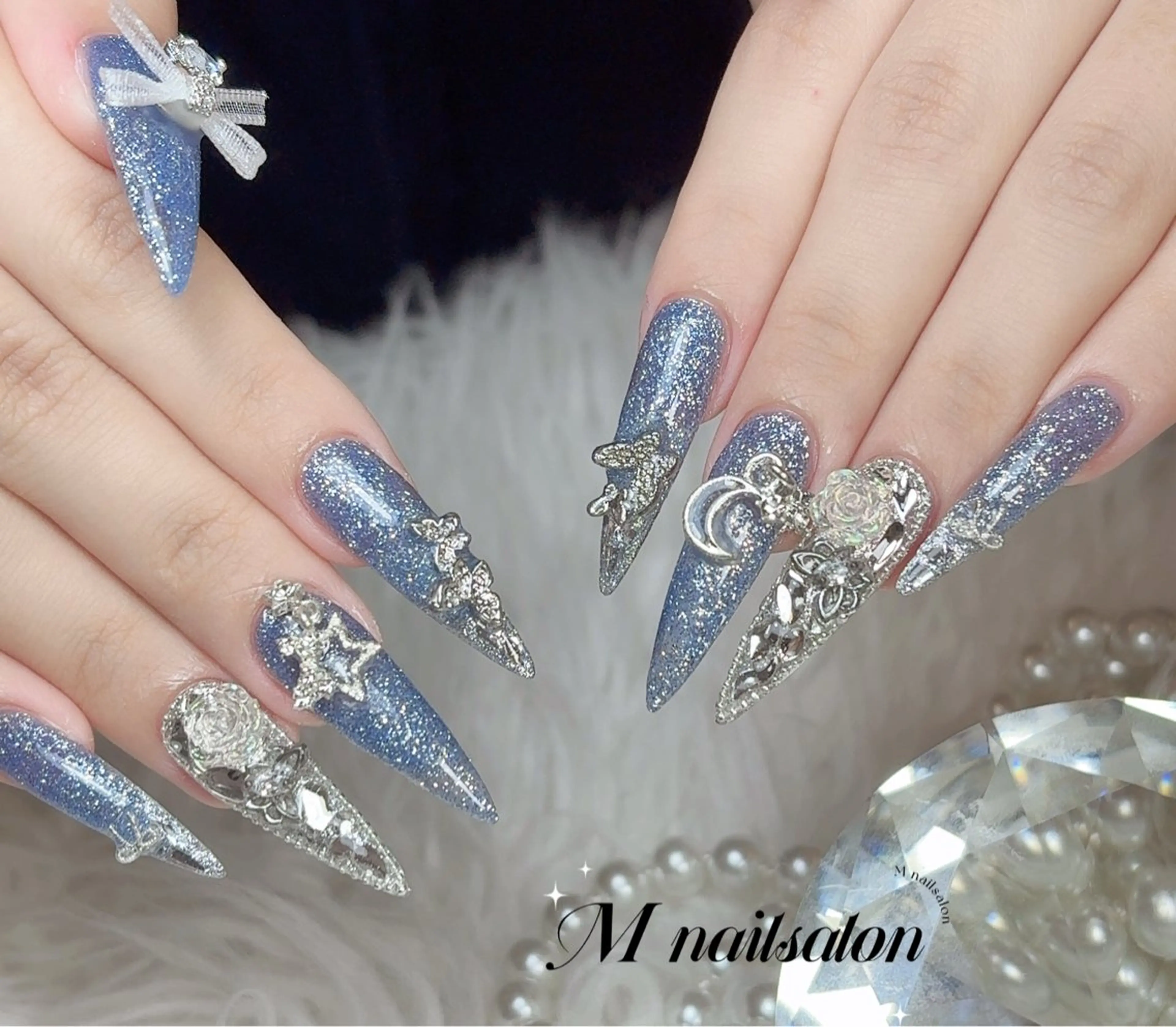 ネイル ハンドネイル M🌷nail 長さだし専門店のネイルデザイン