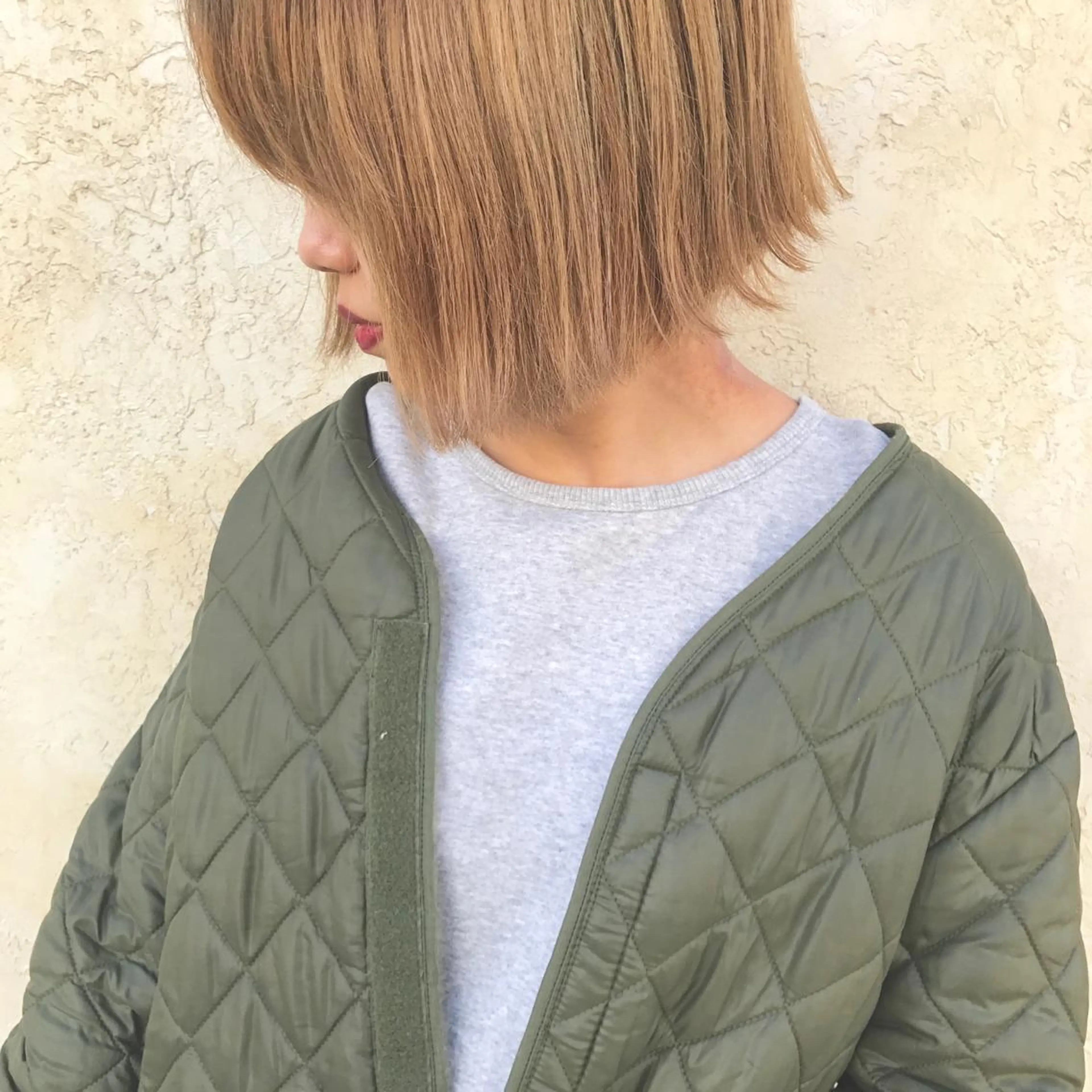 ミディアム カラー ヤスドミ ケイスケのヘアスタイル