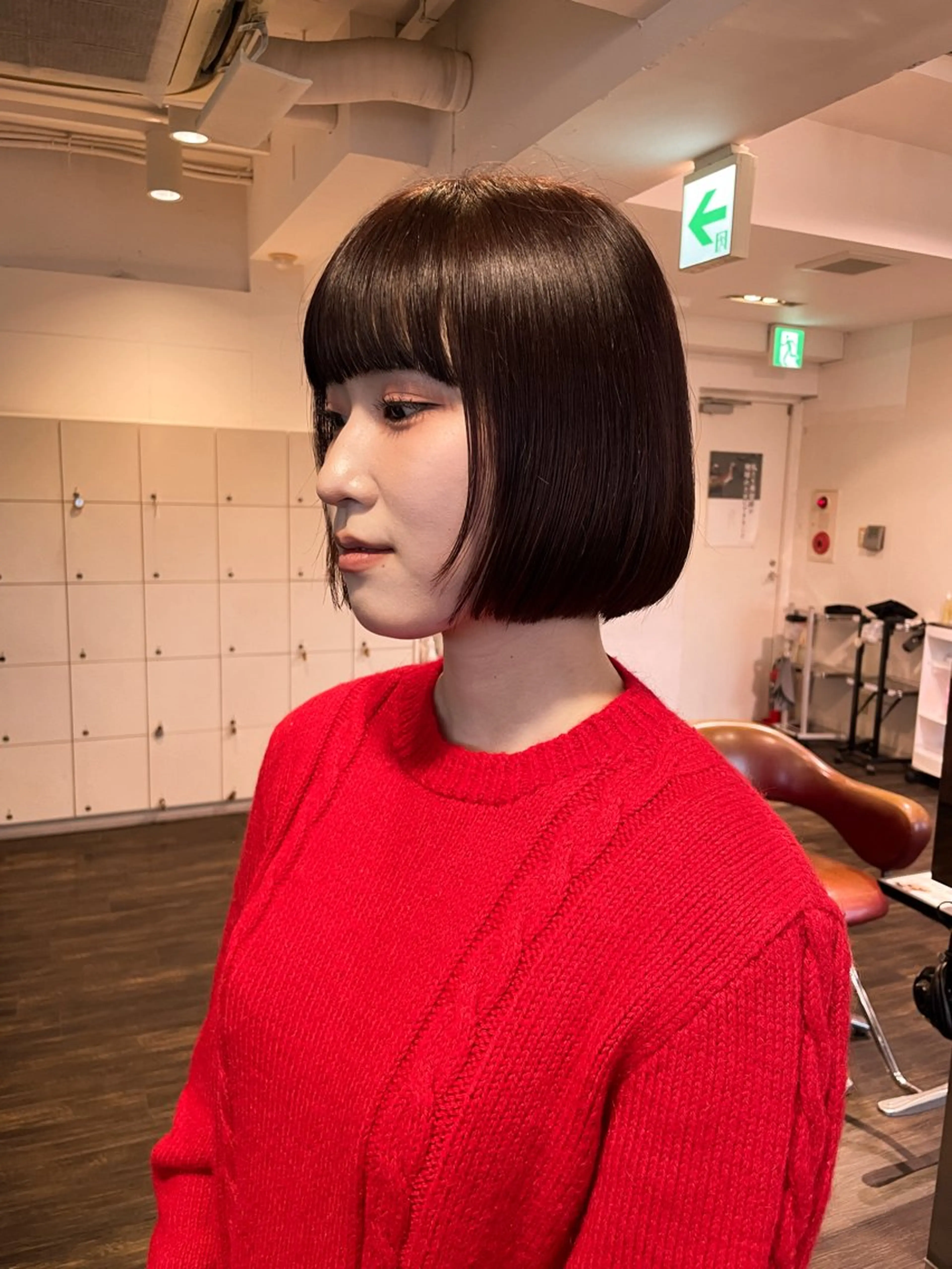ミディアム カラー ボブ ワイドバング 似合わせヘア🤍 面田法子のヘアスタイル