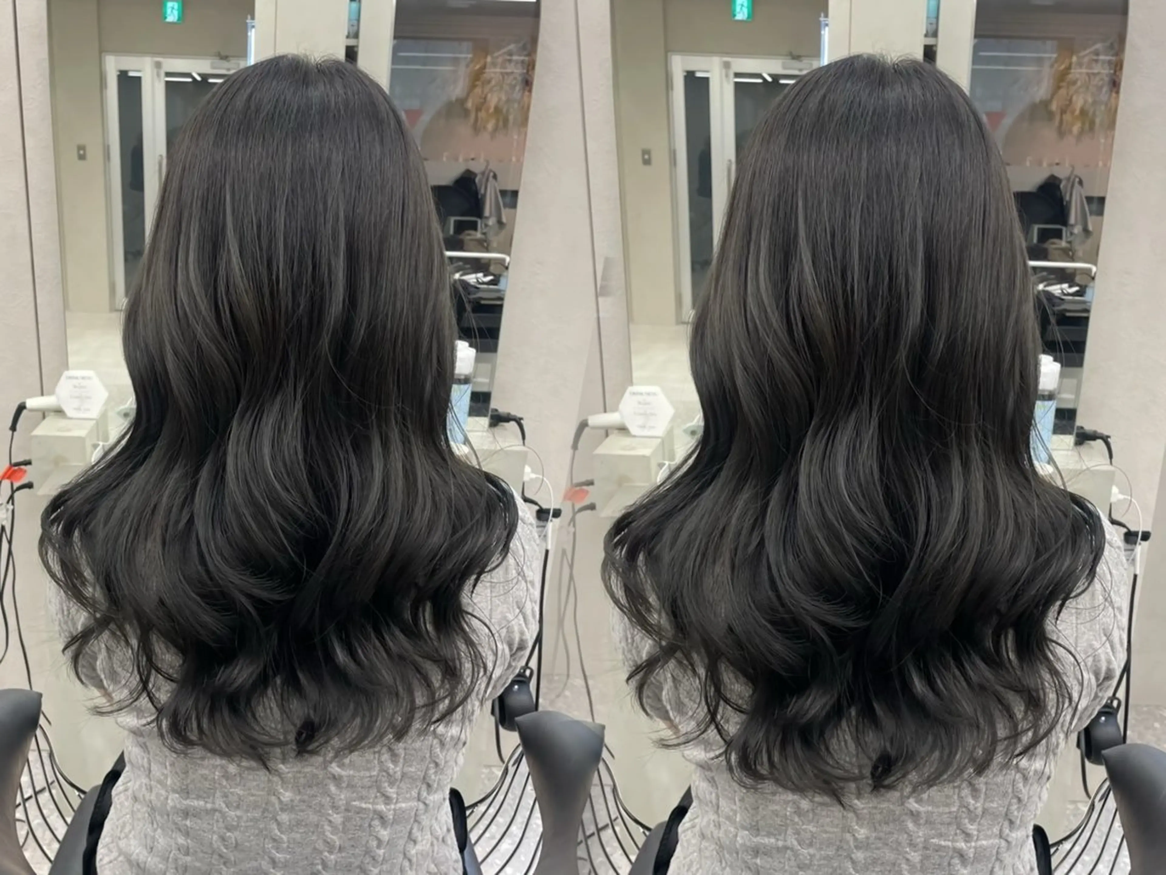 セミロング カット ヘアカラー トリートメント 韓国🇰🇷レイヤー 透明感/秀瑛🩶のヘアスタイル