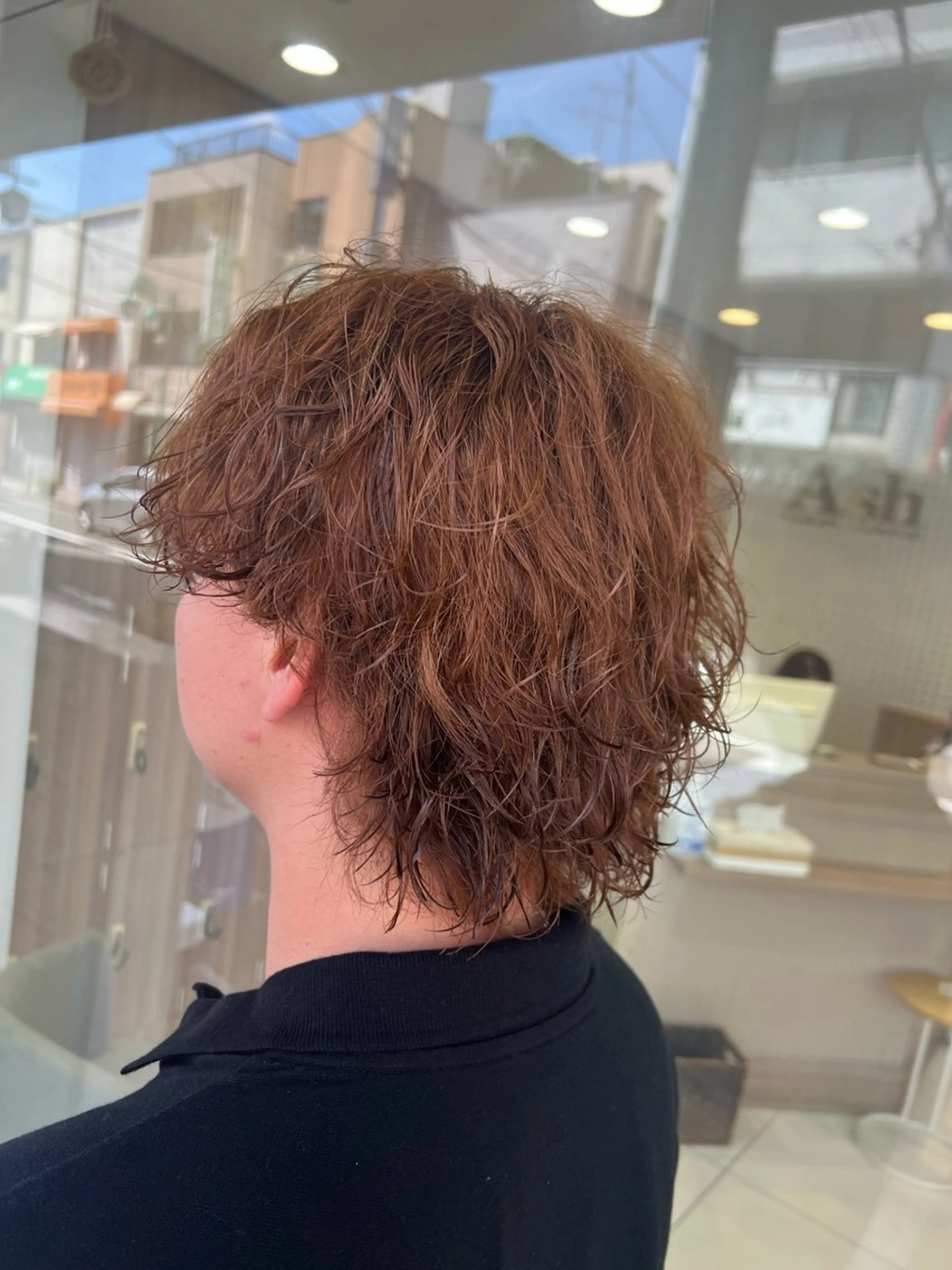 カラー パーマ メンズ カット ヘアカラー パーマ 曲がる縮毛矯正・パー マ💈副店長田中💈のヘアスタイル