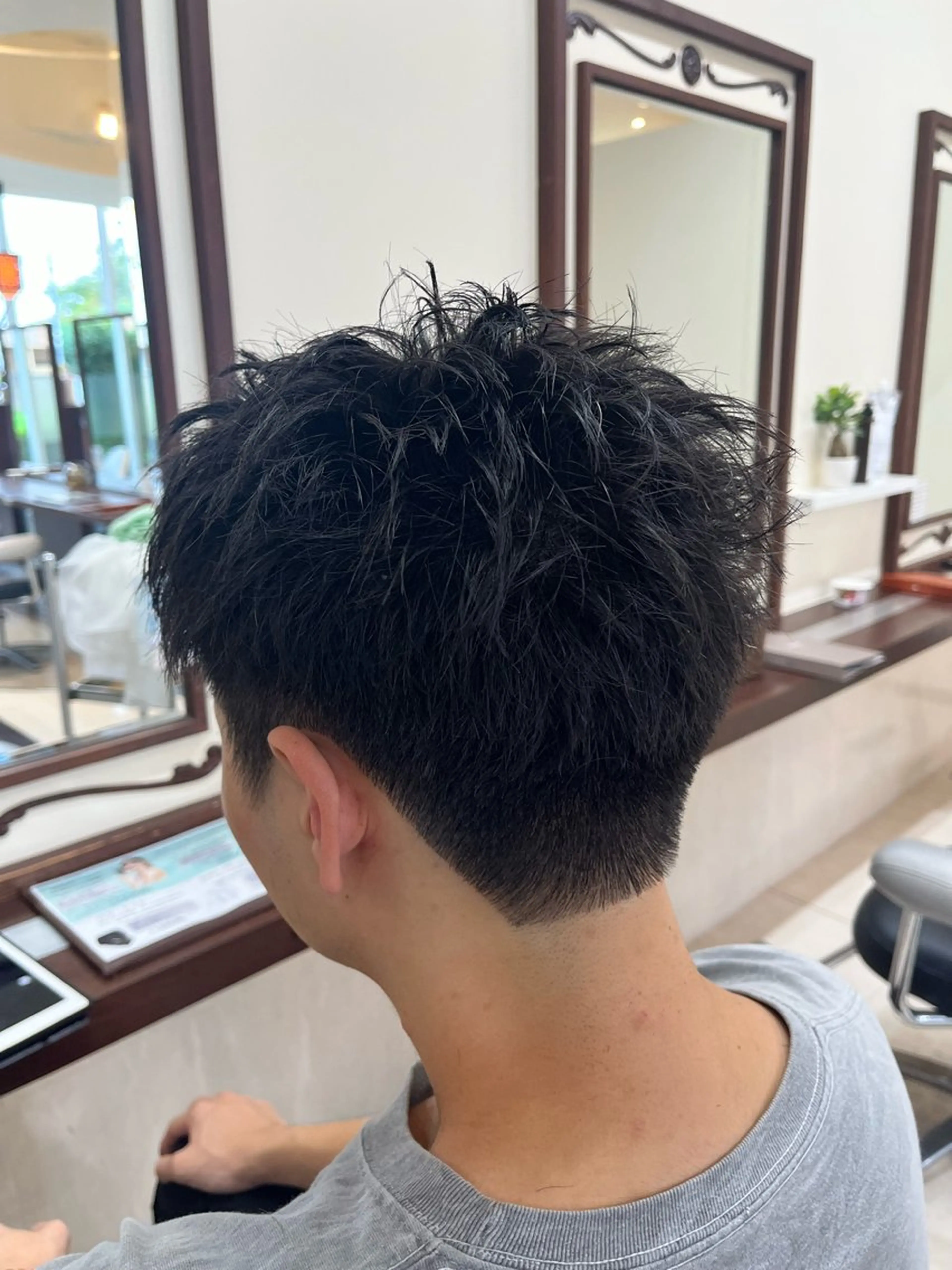 ショート メンズ スパイキーショート ショートヘア AROH men's cut&men's perm 船橋店所属・🧊メンズ特化🧊 高木航希のヘアスタイル