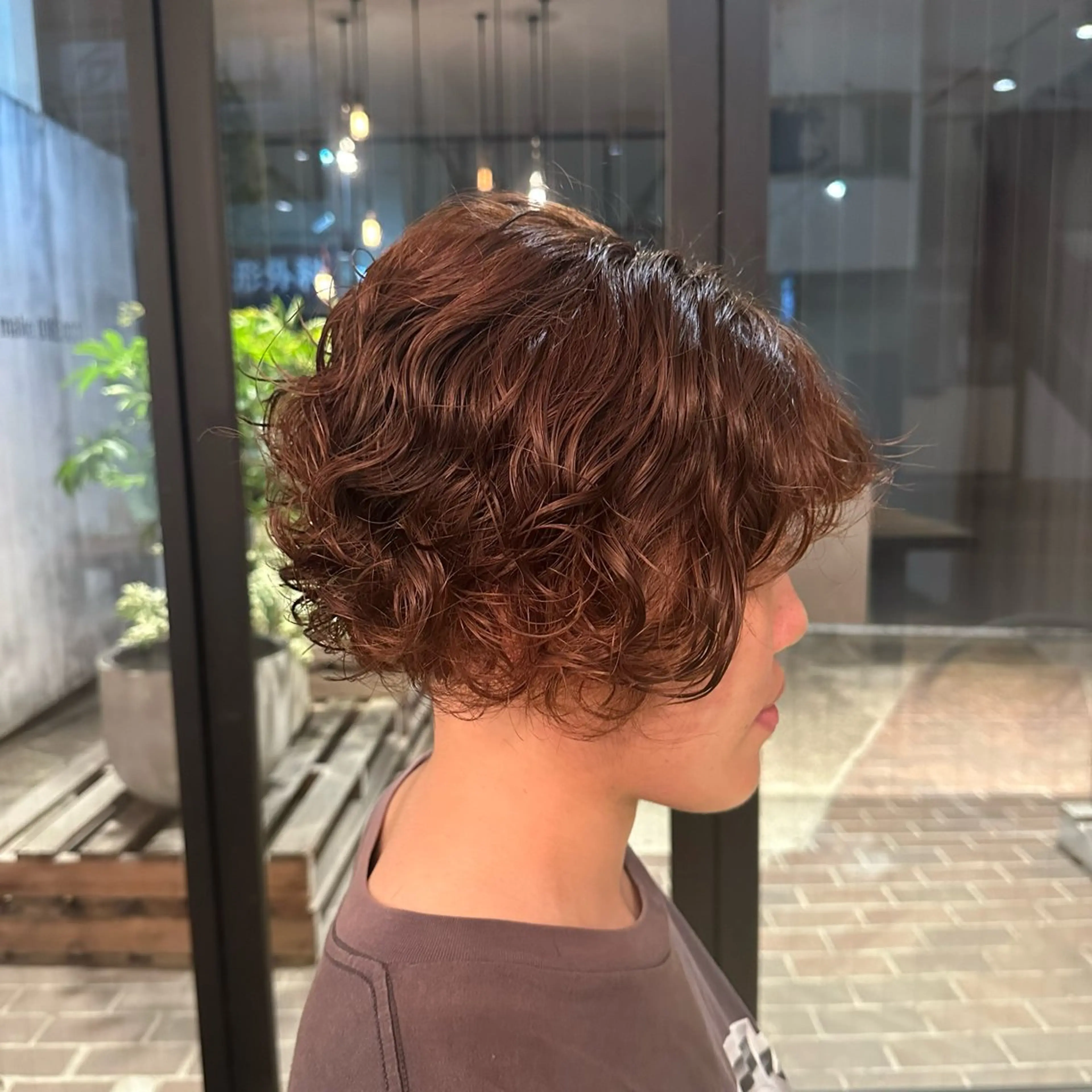 ショート パーマ ヘアアレンジ 飯島 美海のヘアスタイル