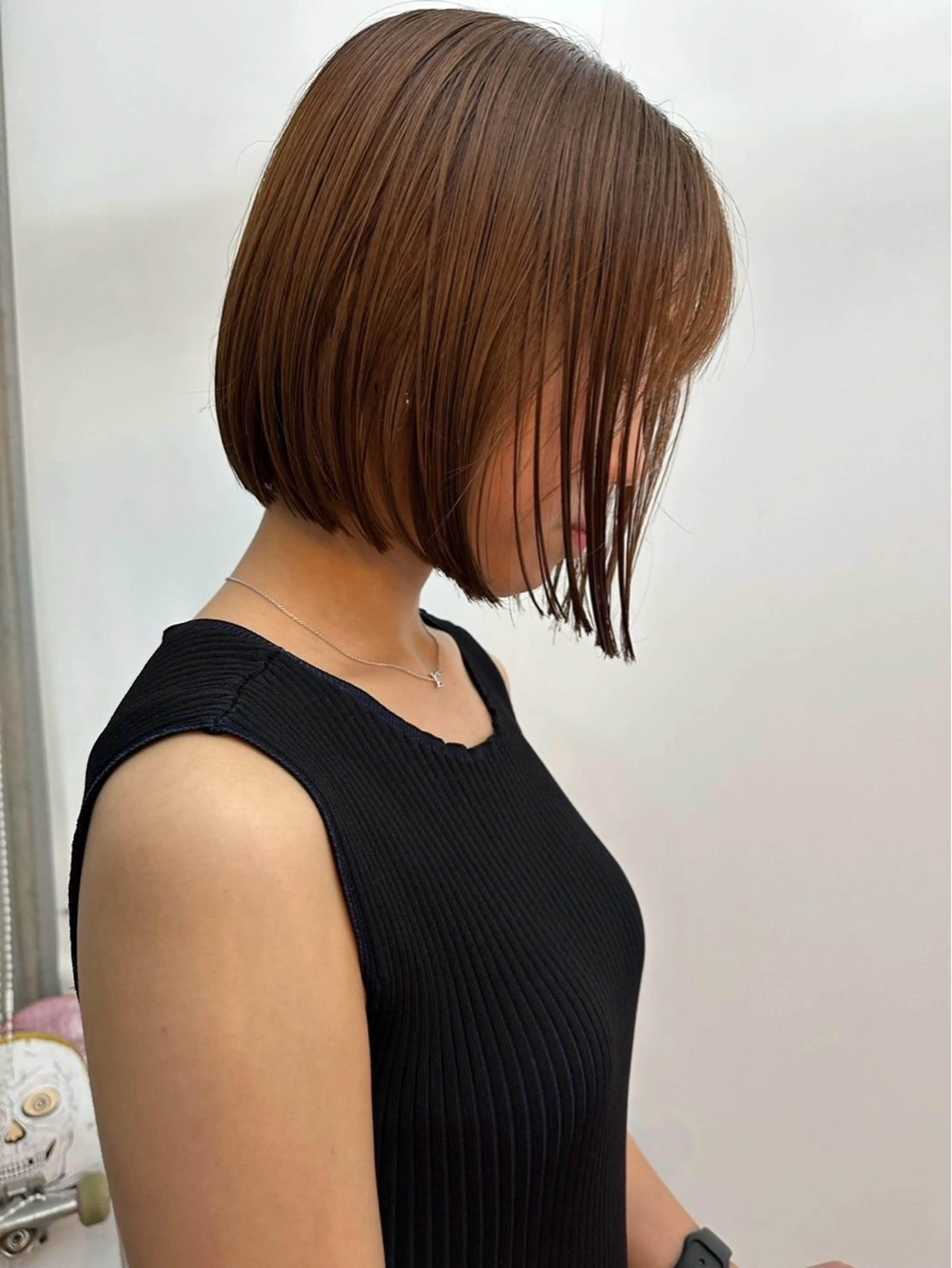 ミディアム ヘアカラー トリートメント ♥️ボブ/ブリーチ なしカラー/mahoのヘアスタイル