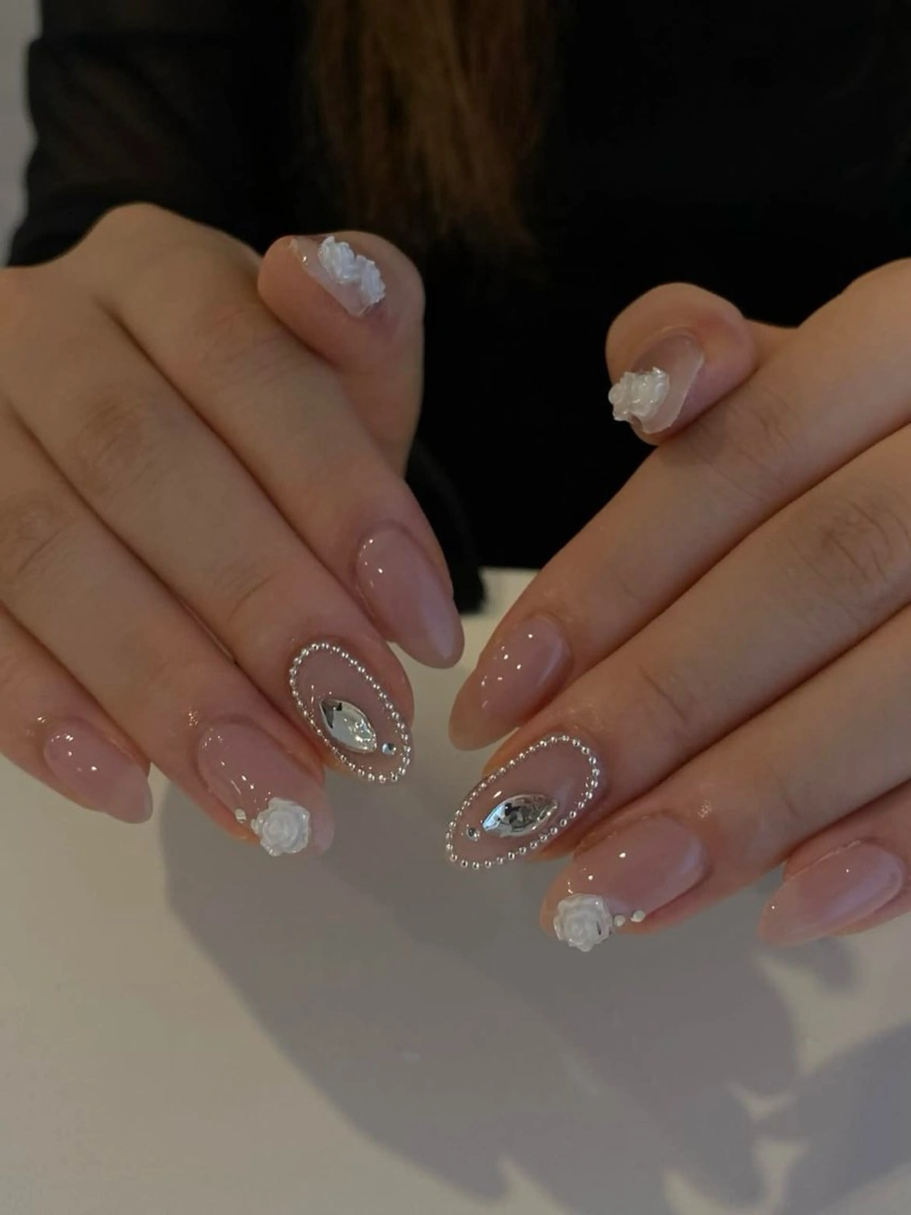 ネイル アートネイル フレンチネイル ジェルネイル 韓国ネイル 持ち込み ハンドネイル JENNY ANA.CHUOのネイルデザイン