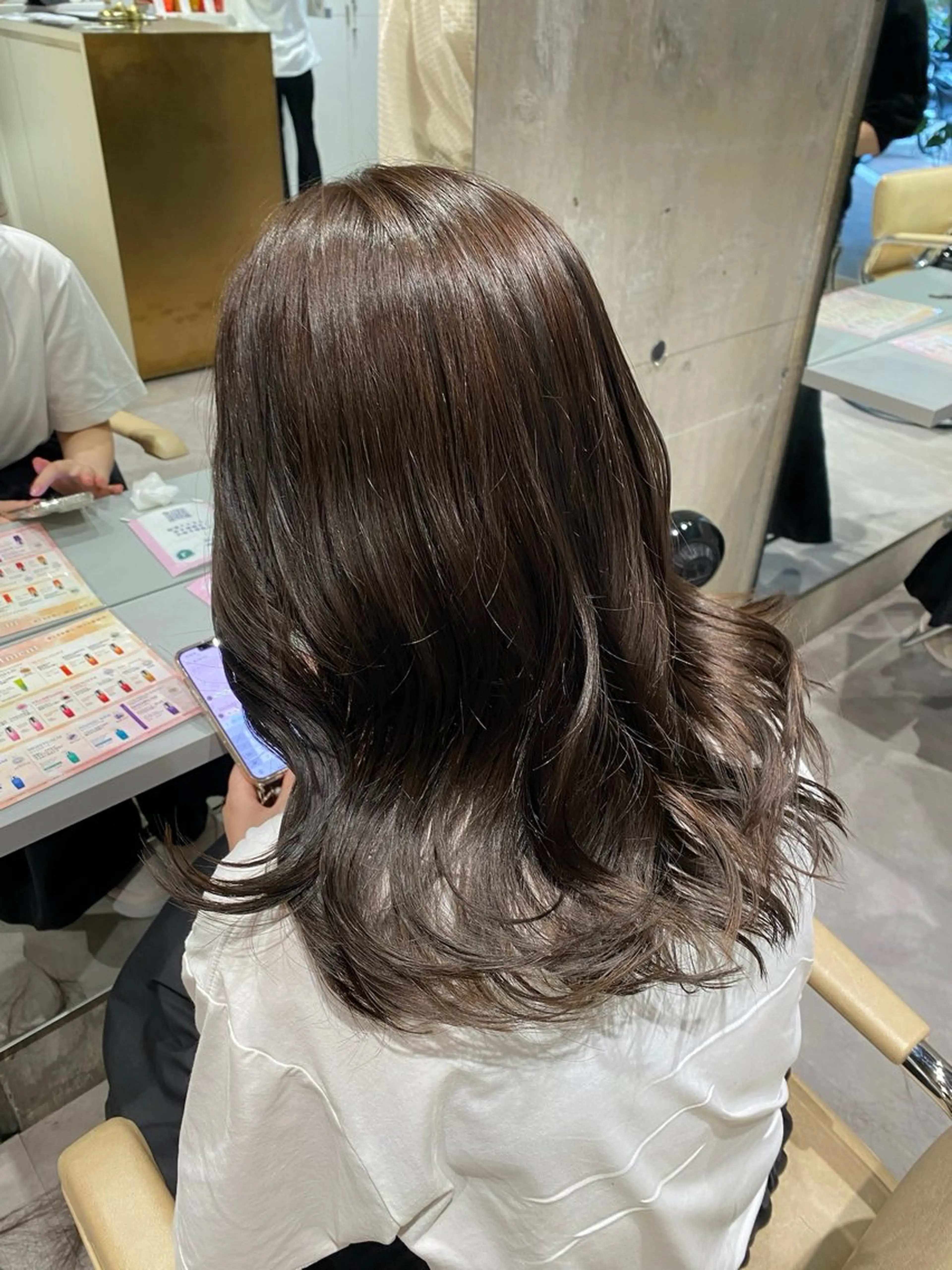 セミロング ヘアカラー 無料カット募集中🌷 ちひり𓂃𓈒♡‪のヘアスタイル