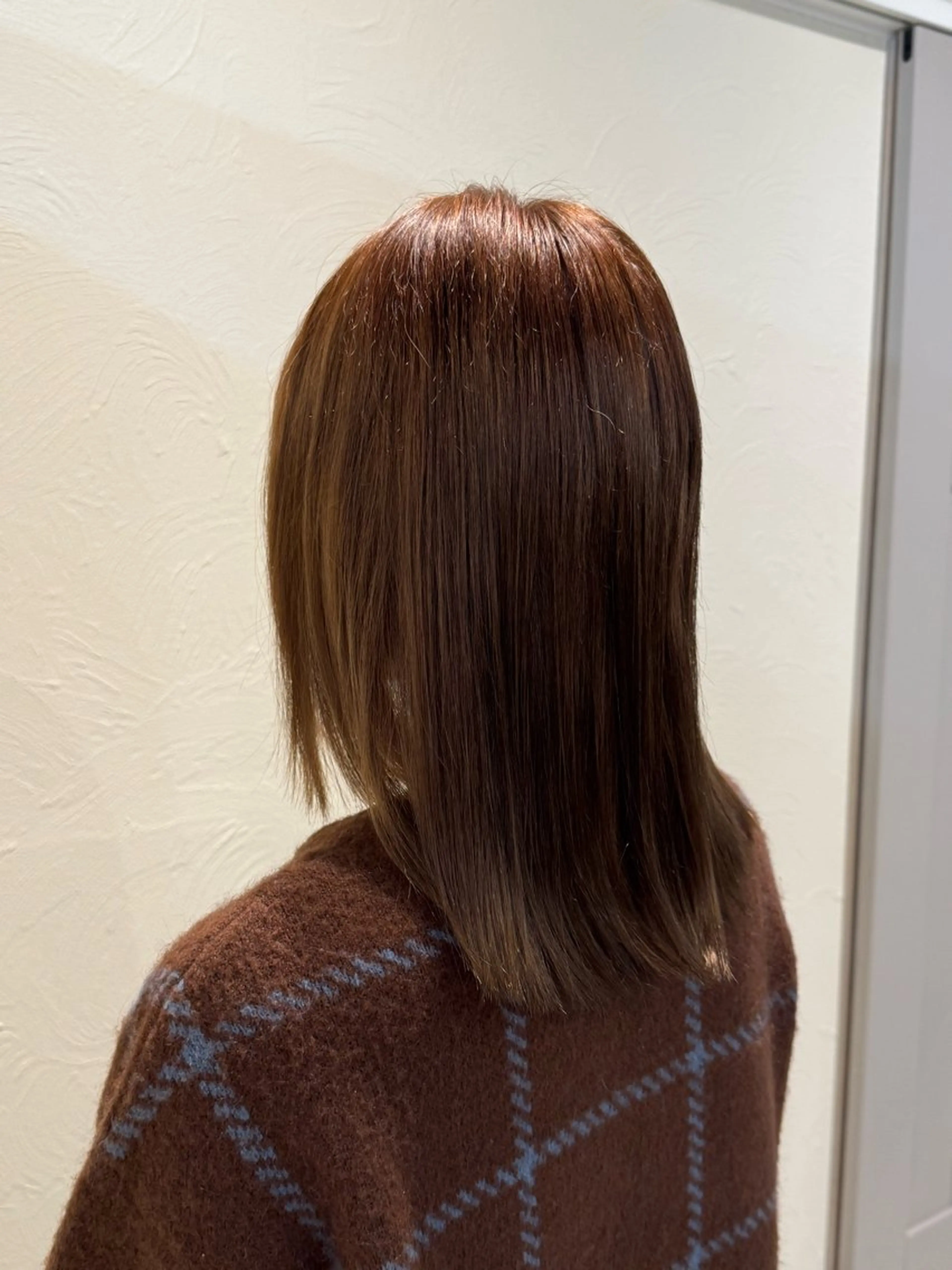 カラー ブリーチ ブラウンカラー マロンブラウン カット ヘアカラー トリートメント 酒井 那乃羽のヘアスタイル