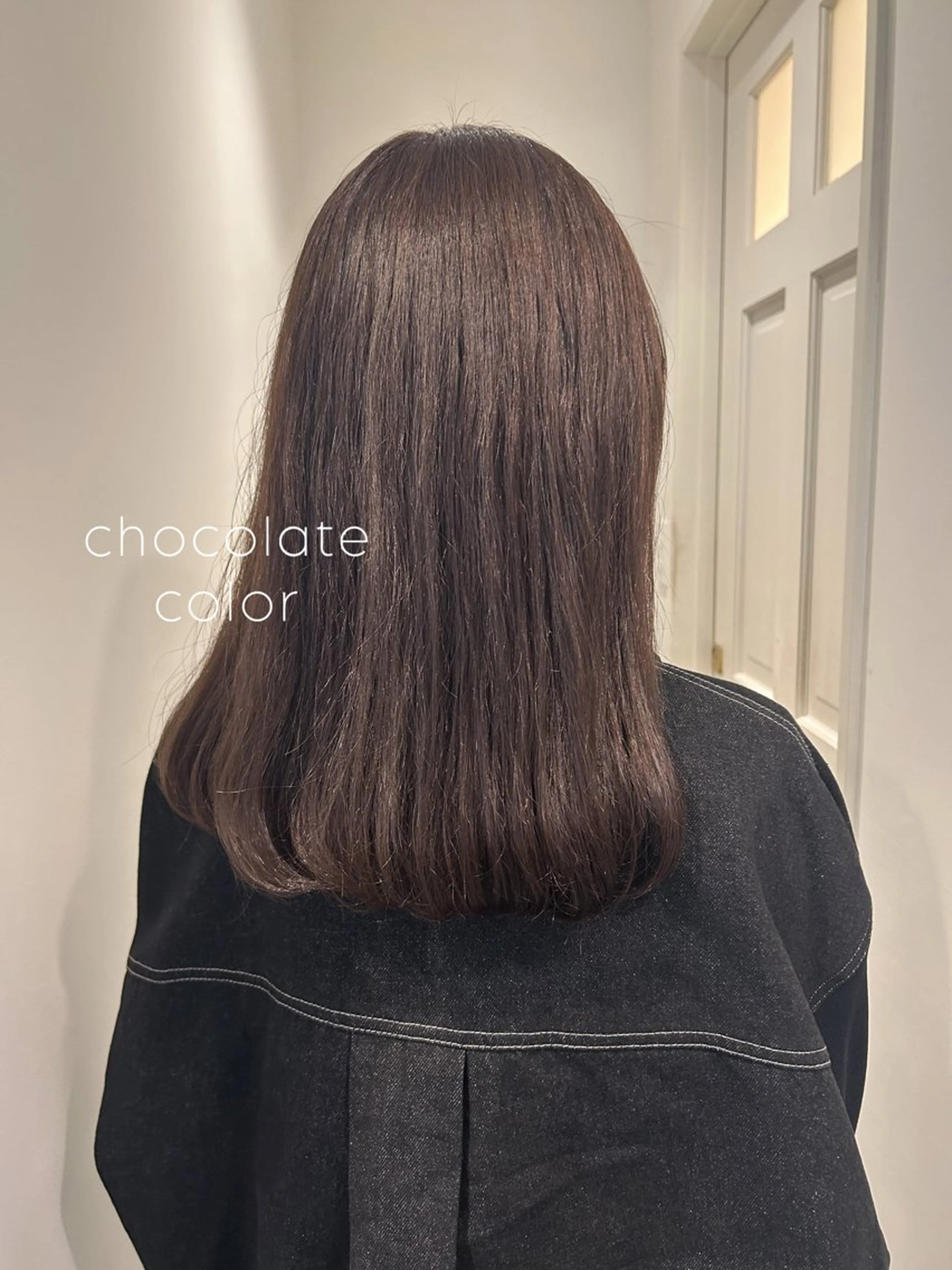 セミロング ヘアカラー 湯浅 美葉のヘアスタイル