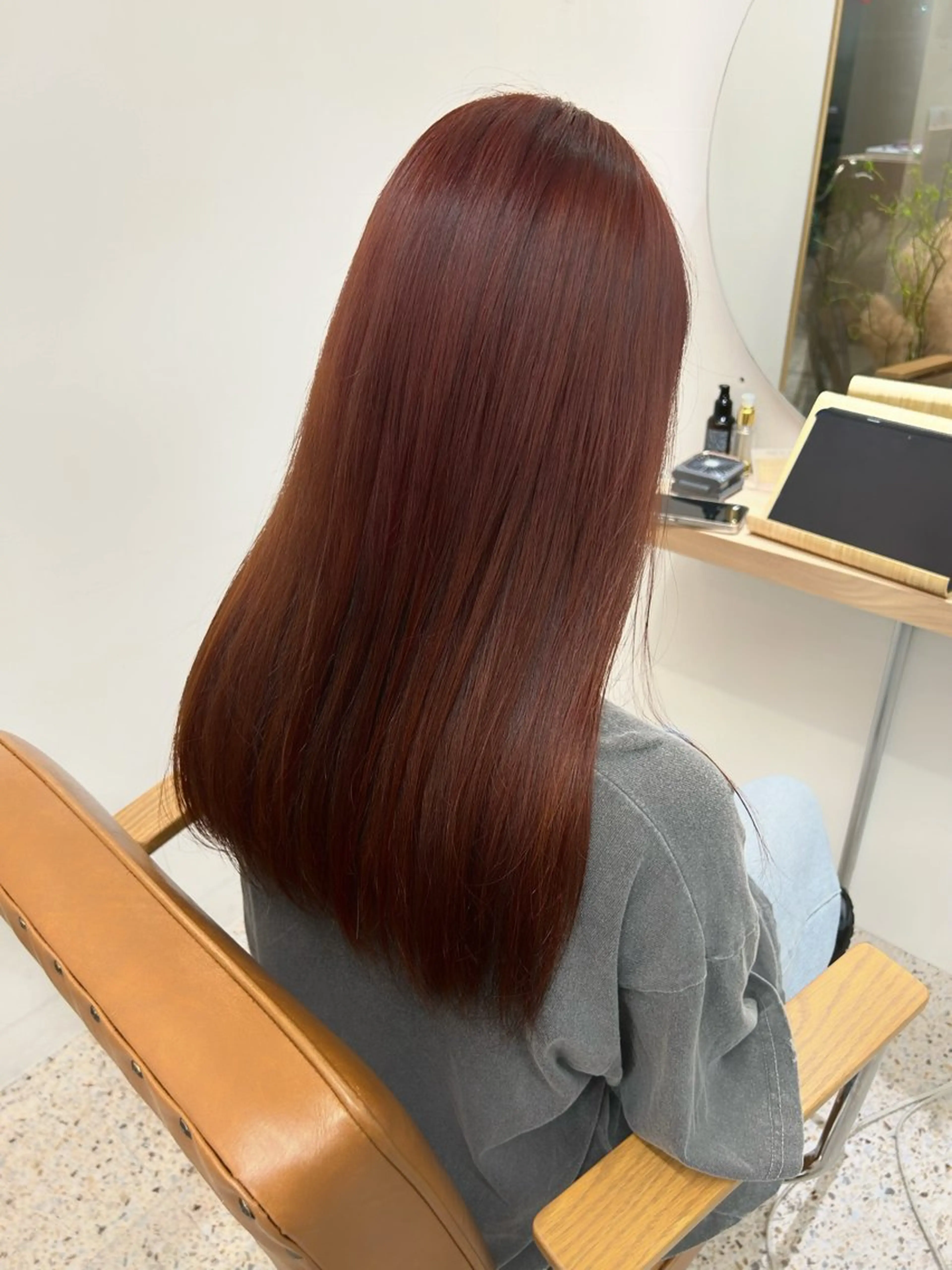 セミロング ピンクブラウン unica緑地公園 カンダコウキのヘアスタイル