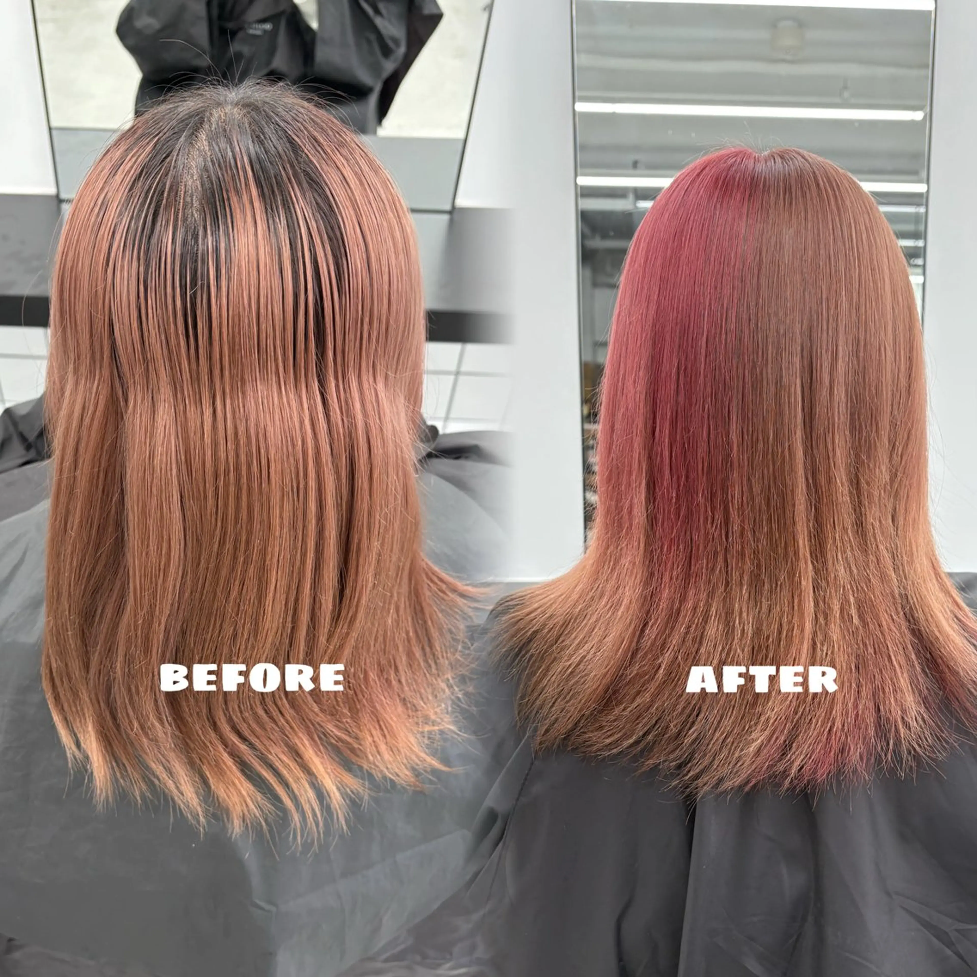 ミディアム カラー ベージュカラー ピンクカラー ピンクベージュ ヘアカラー トリートメント 🌟ゆりあ🌟 JILLSTUDIOのヘアスタイル