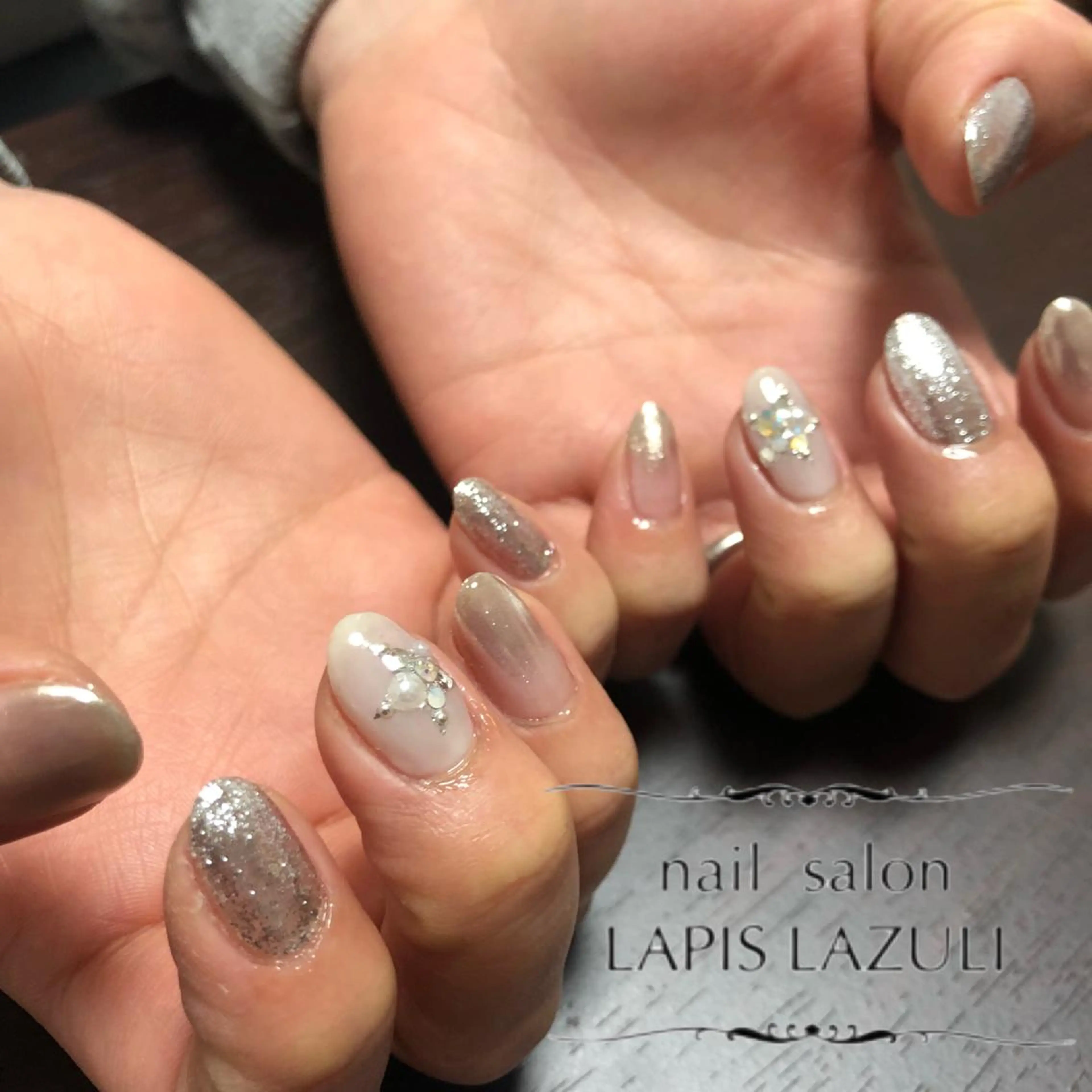 ネイル nail salon ラピスラズリのネイルデザイン