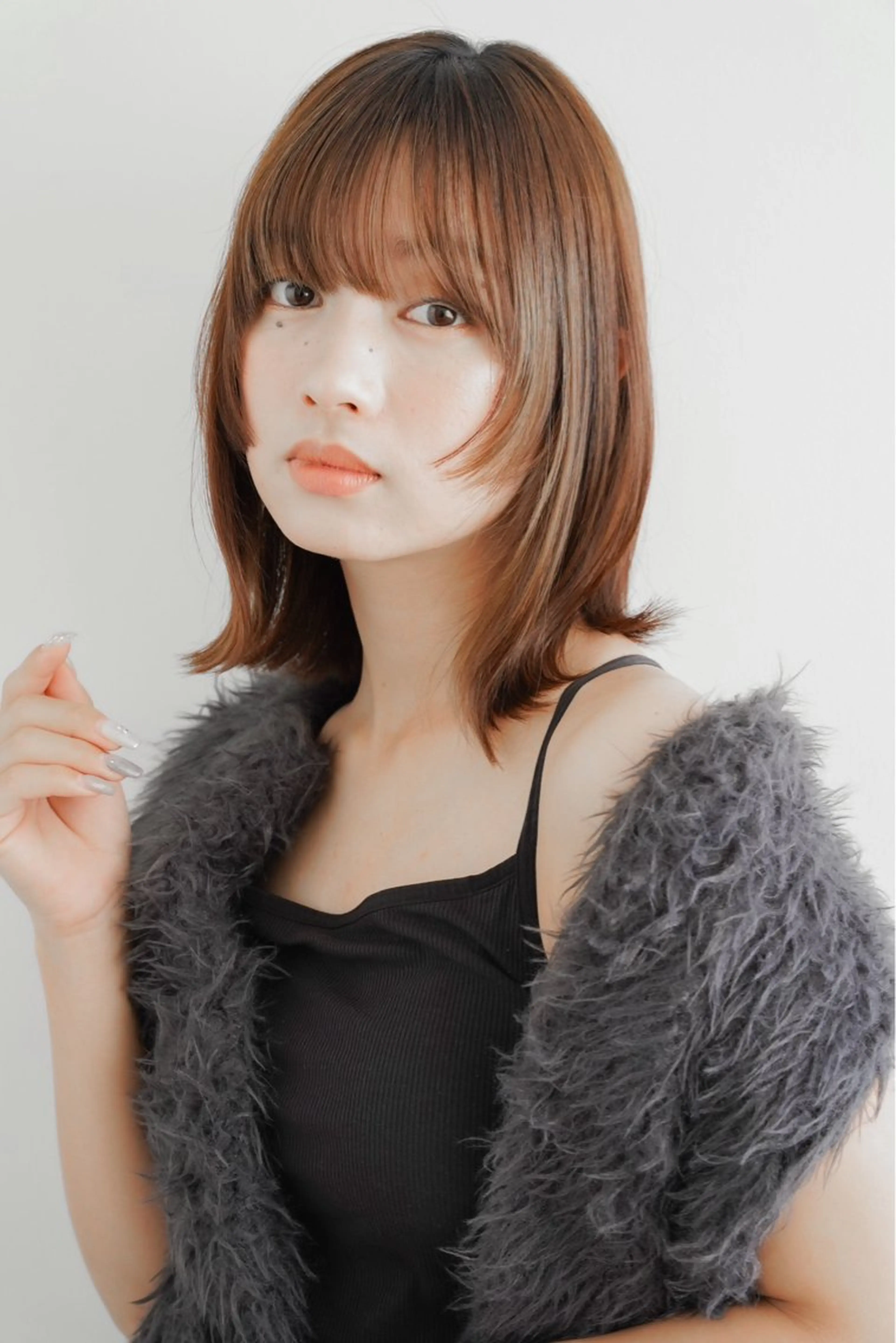ミディアム Nomura Rizuのヘアスタイル