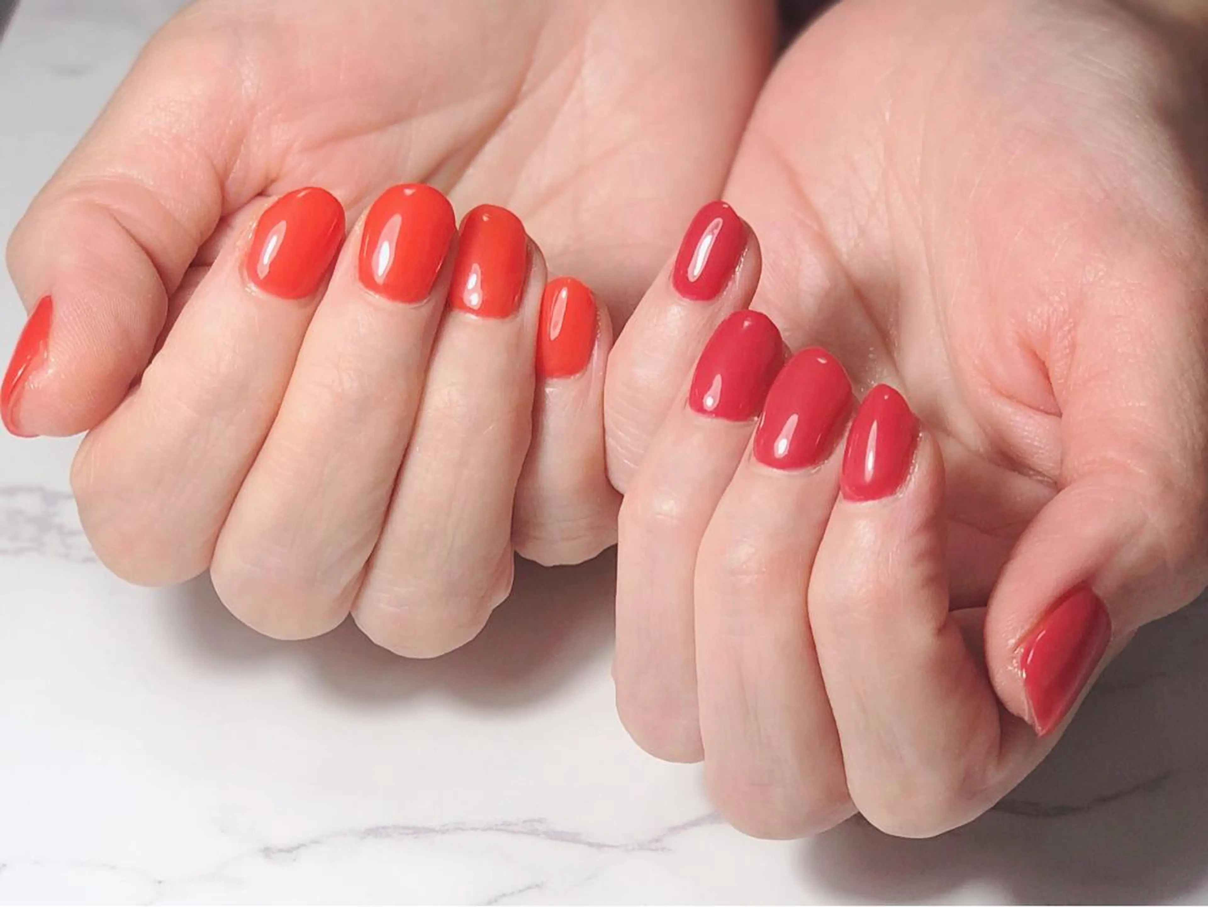 ネイル ジェルネイル オフィスネイル ワンカラーネイル 辻野 和枝のネイルデザイン