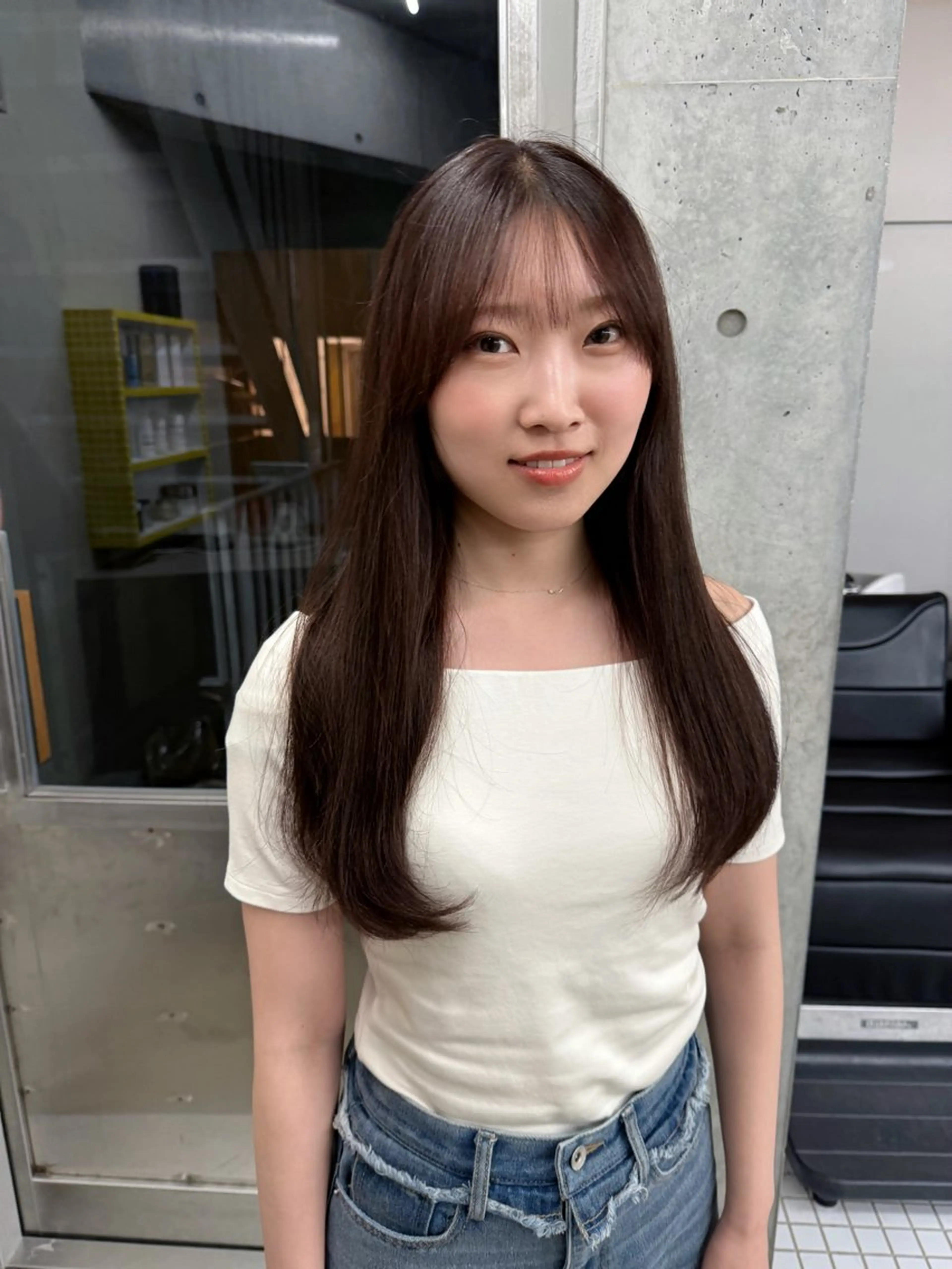 ロング カラー ロングレイヤー アッシュ ベージュカラー ブリーチ 透明感カラー カット ヘアカラー トリートメント 日本一丁寧なカット/ 小林輝🍀︎のヘアスタイル
