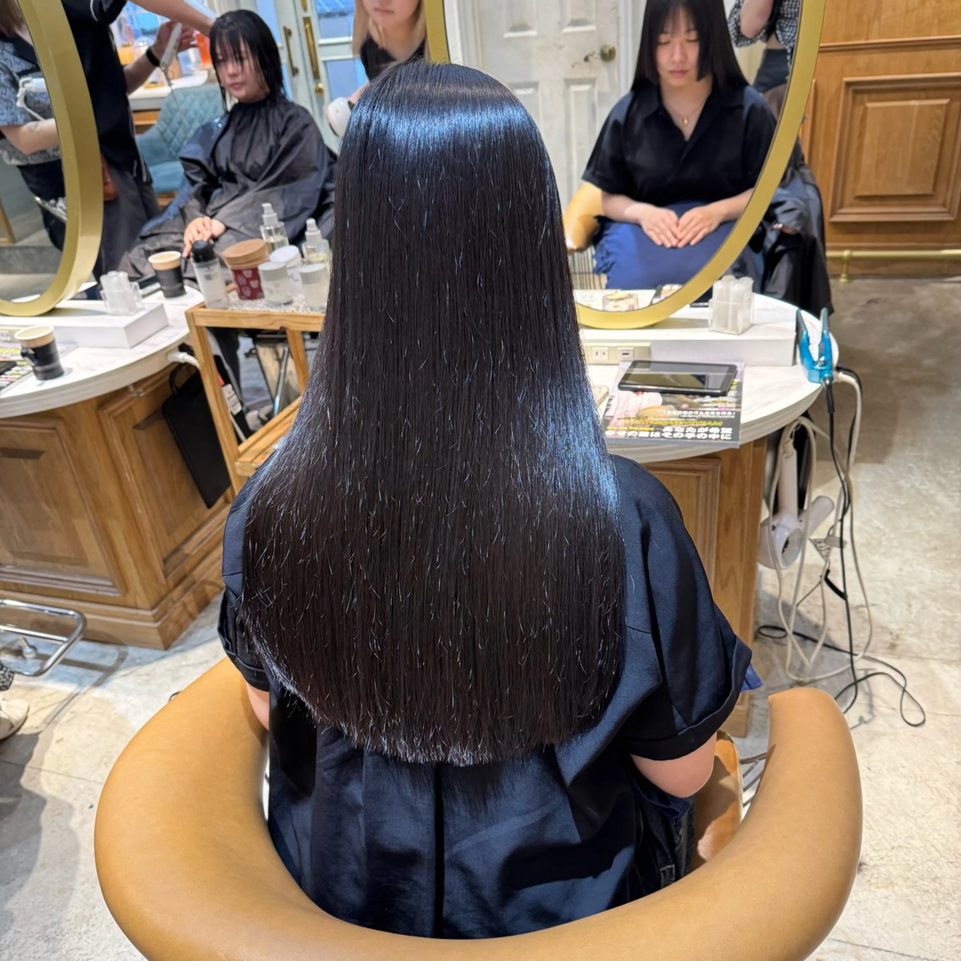 ミディアム 髪質改善 韓国風ヘア レイヤーカット カット ヘアカラー トリートメント ヘアセット 髪質改善/ボブ /韓国/erikoのヘアスタイル