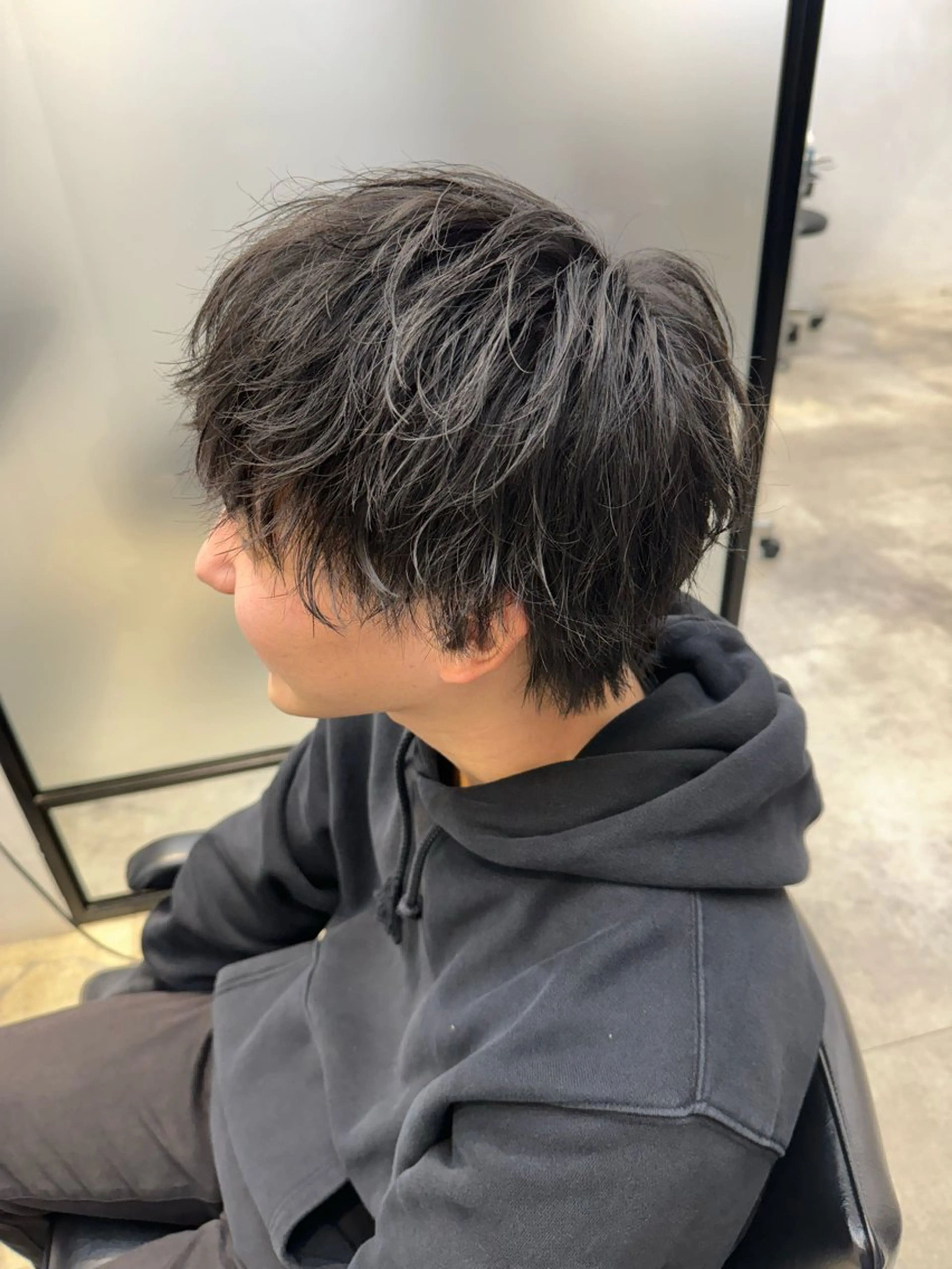 ショート カット パーマ 佐藤景流/髪質改善/ 艶髪/メンズのヘアスタイル