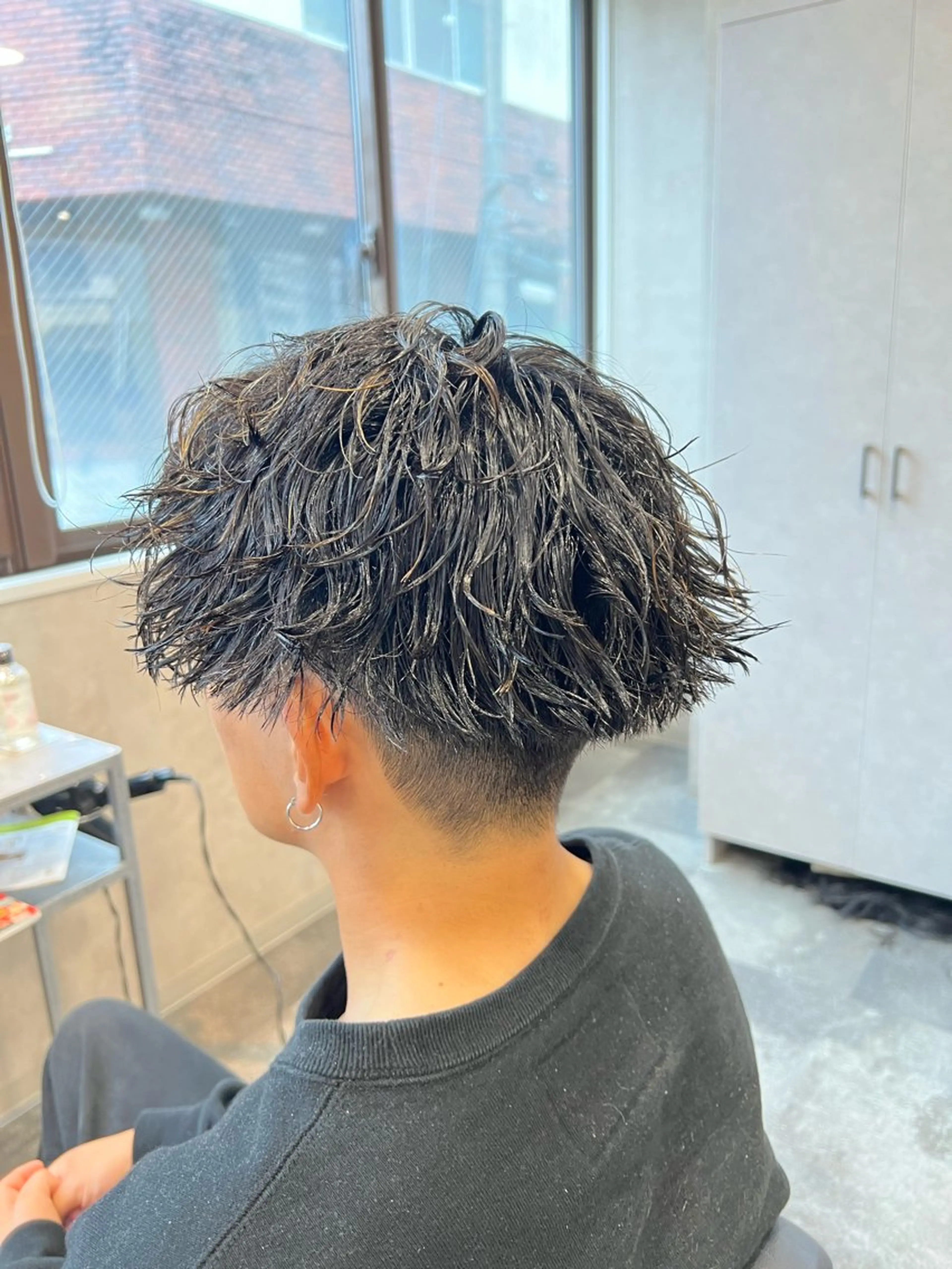 ショート パーマ ヘアアレンジ メンズ カット パーマ メンズ特化/カラー/ パーマ/ケイシンのヘアスタイル