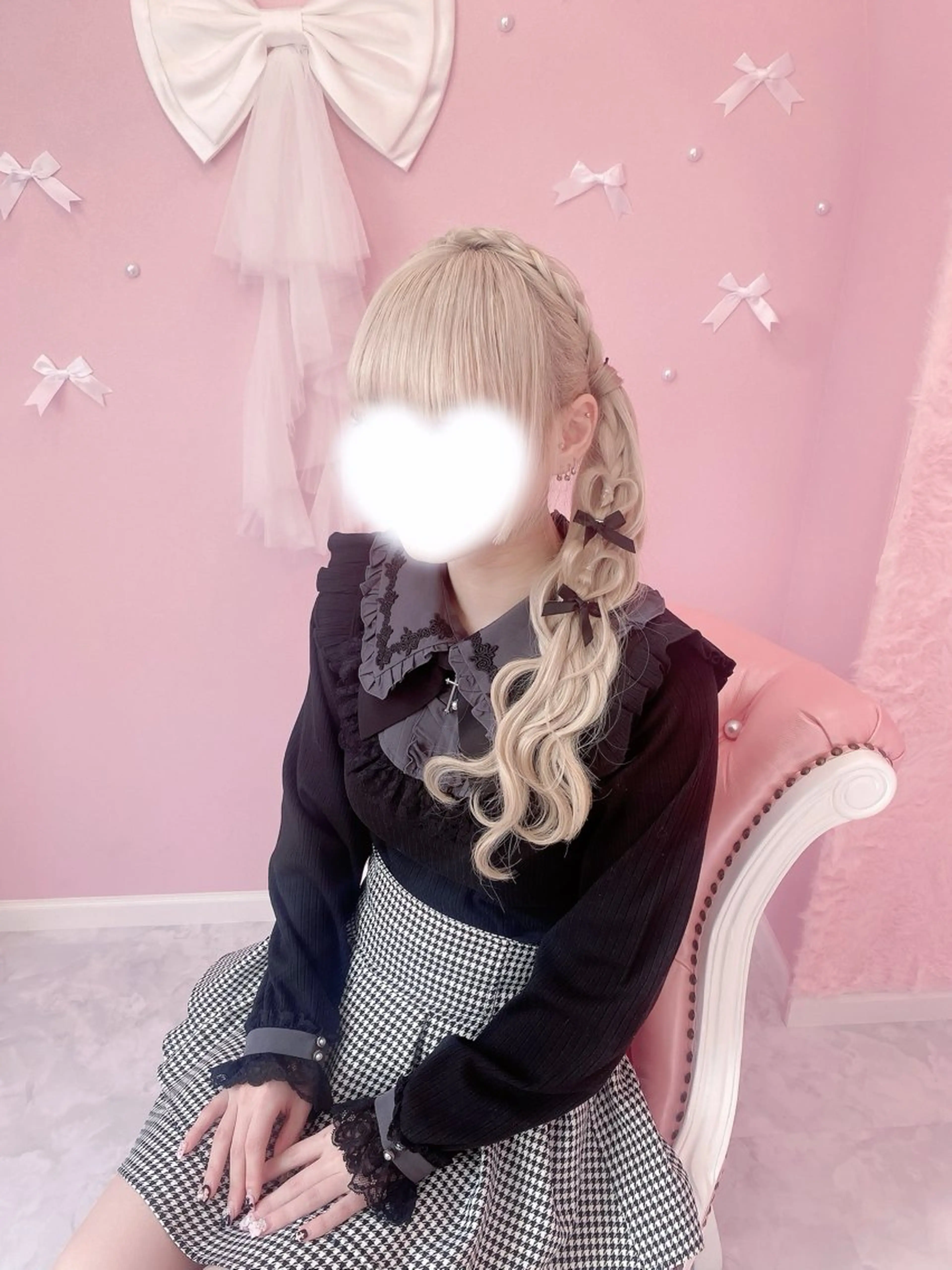 ヘアアレンジ ハーフアップ 量産型ヘアメ🎀 松岡 野々香のヘアスタイル