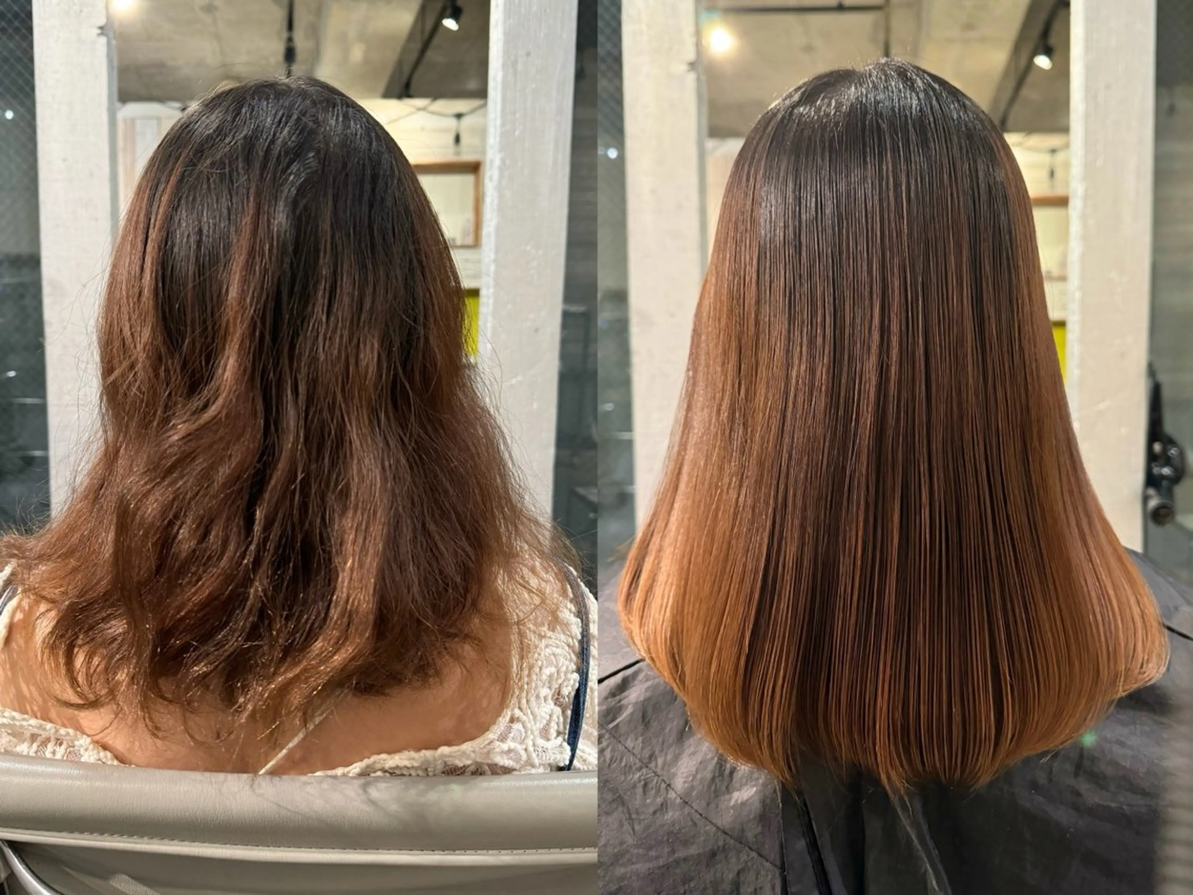 ミディアム ヘアカラー NORA Journey所属・ブリーチカラー/ブロ ンドレイヤーカットのヘアスタイル