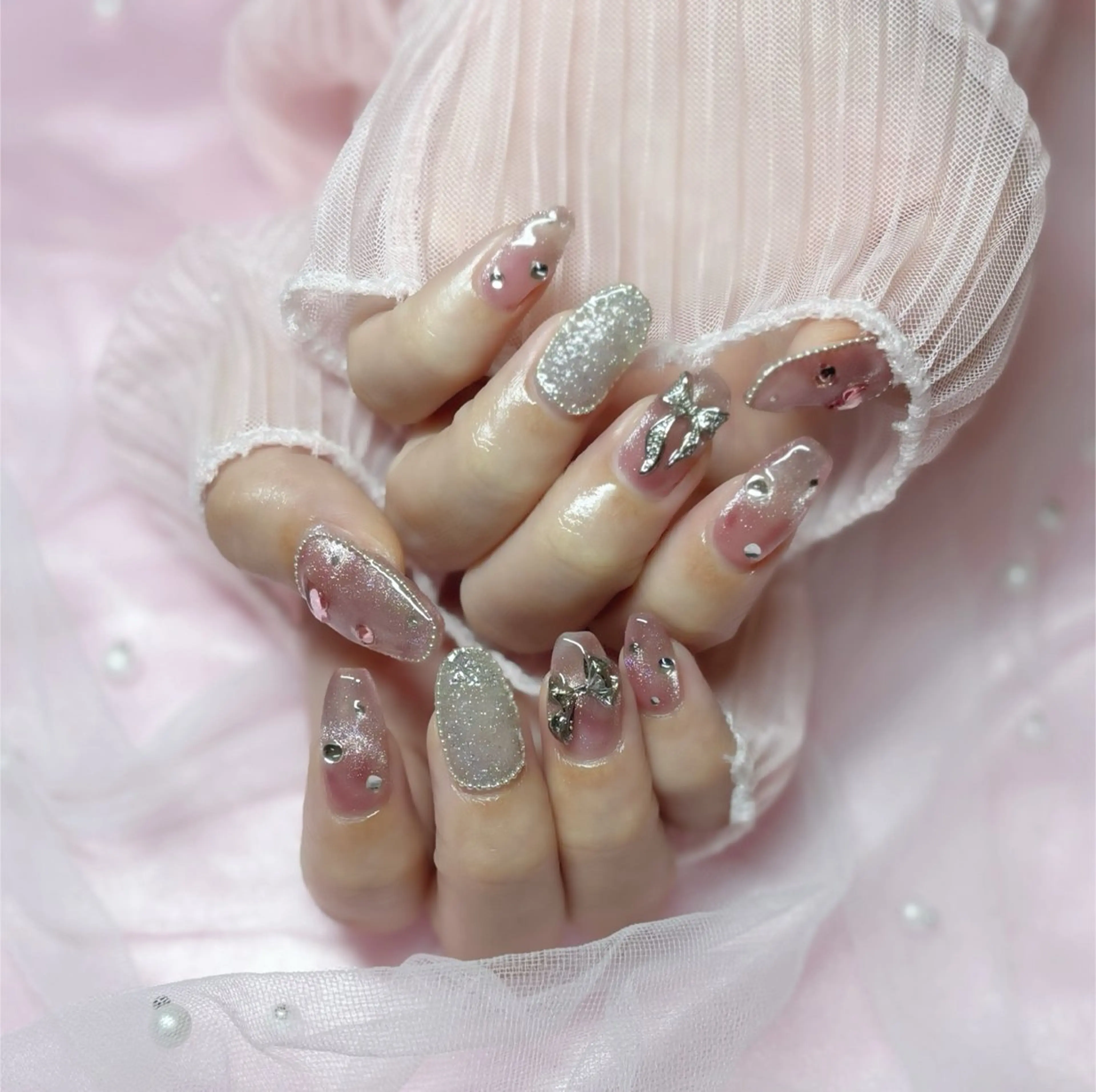 ネイル ピンク ハンドネイル Nail Salon macherieのネイルデザイン