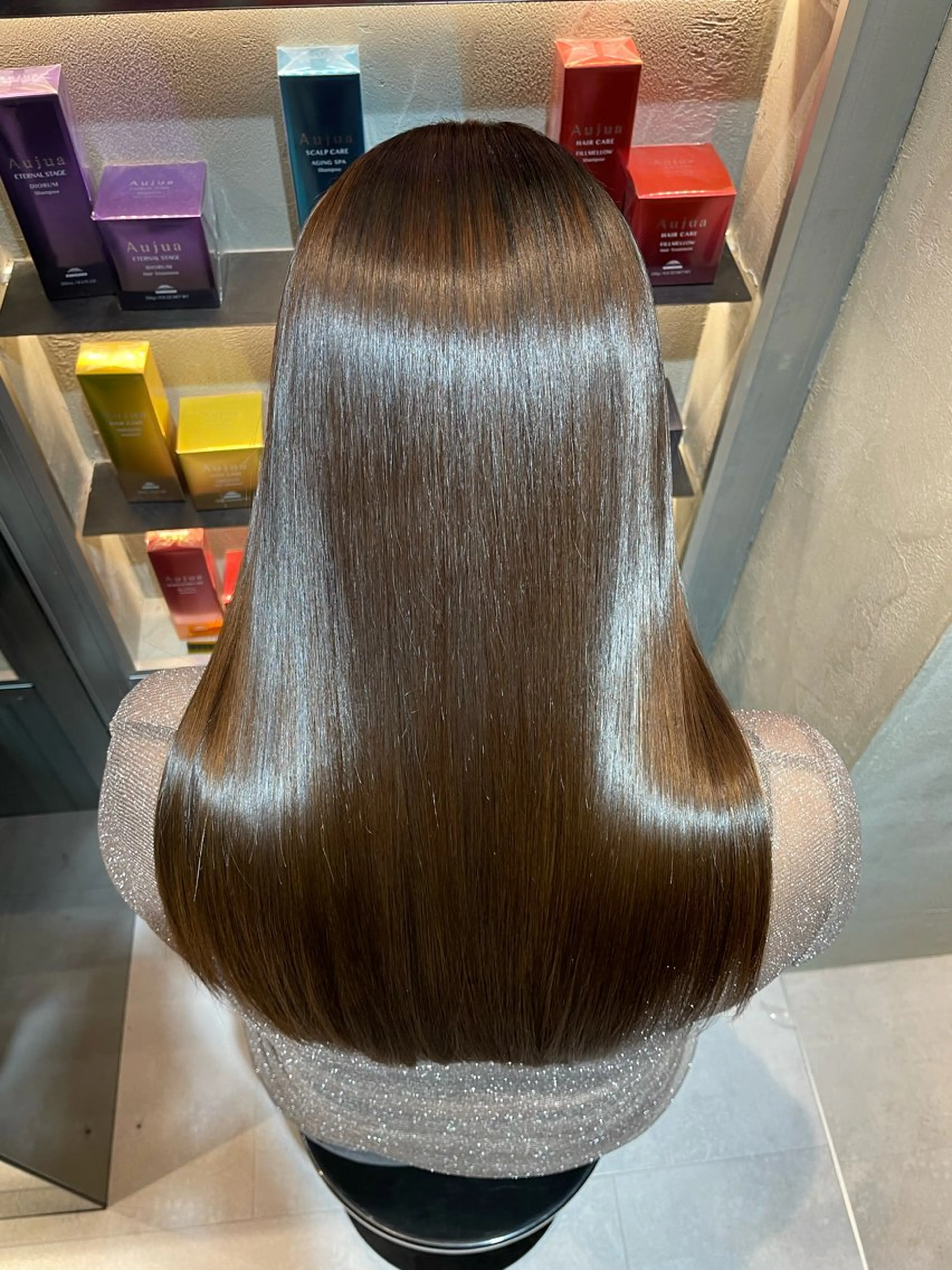 セミロング 半個室サロンyoures hair 髪質改善トリートメント東新宿店所属・榊原竜弥 髪質改善/美髪作りのヘアスタイル