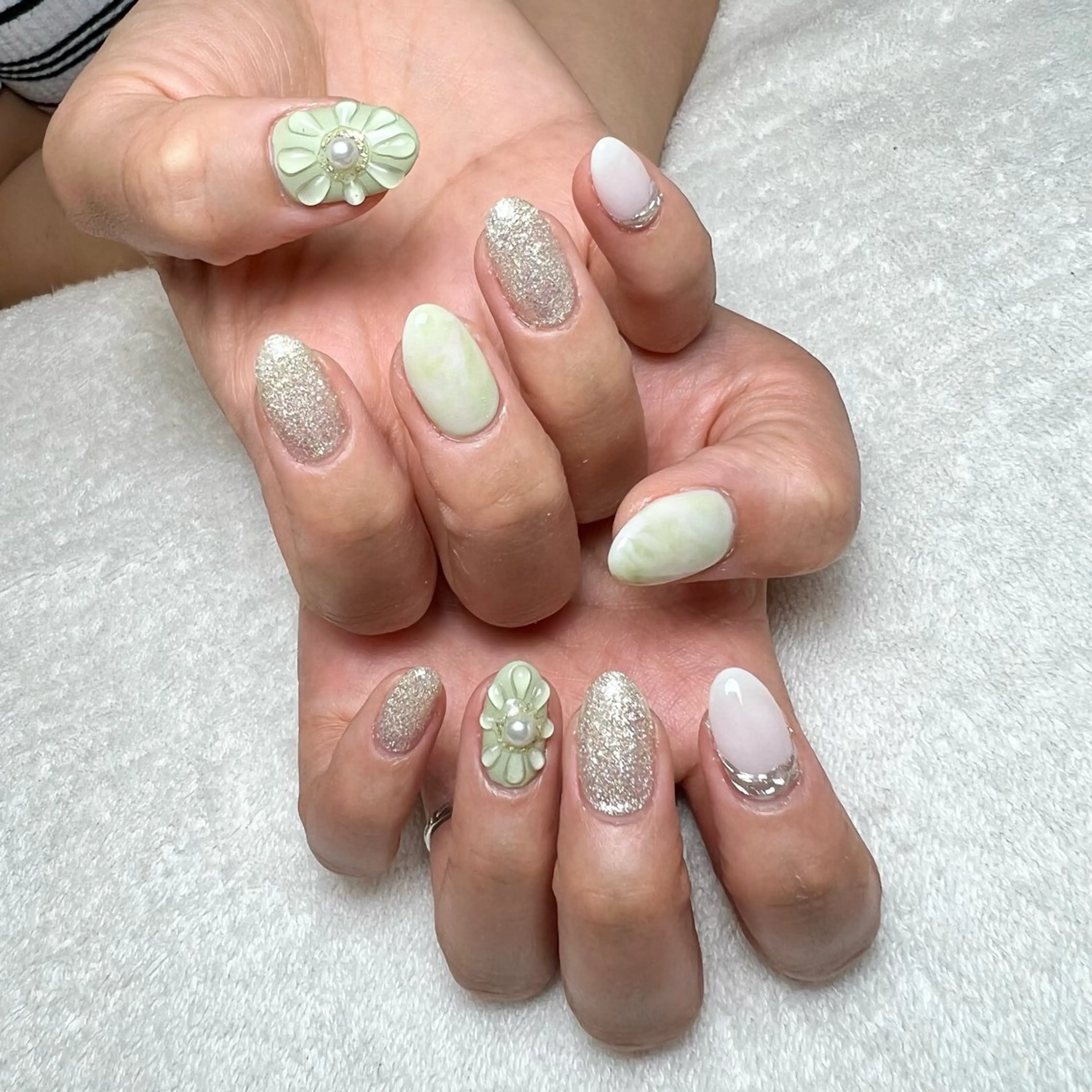 ネイル ぷっくりネイル 春ネイル COCO+所属・COCO +のエステ・リラクイメージ