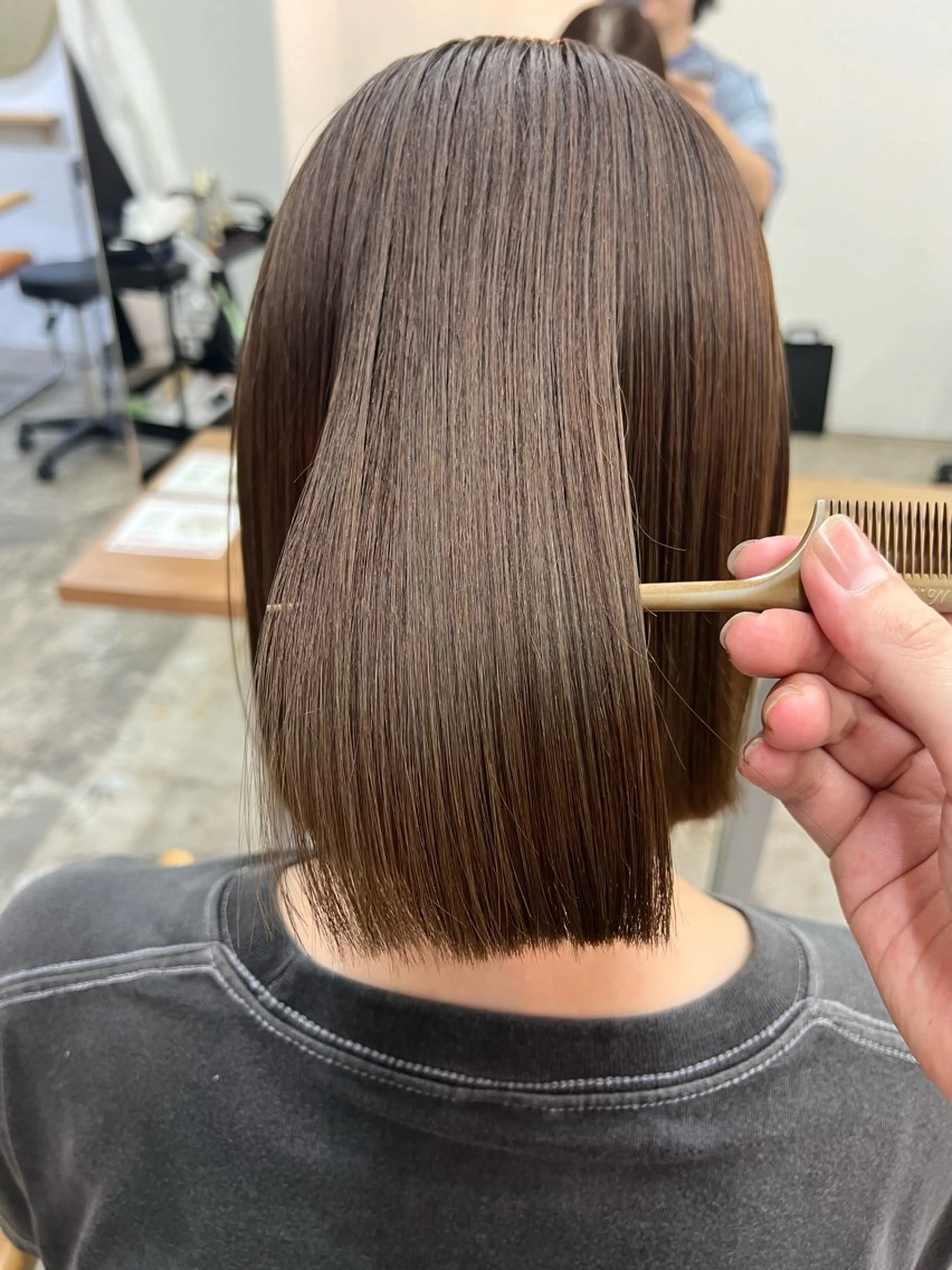 【プレミアム髪質改善カラー】髪質改善カラー＋カット＋TR  ¥14,000の写真