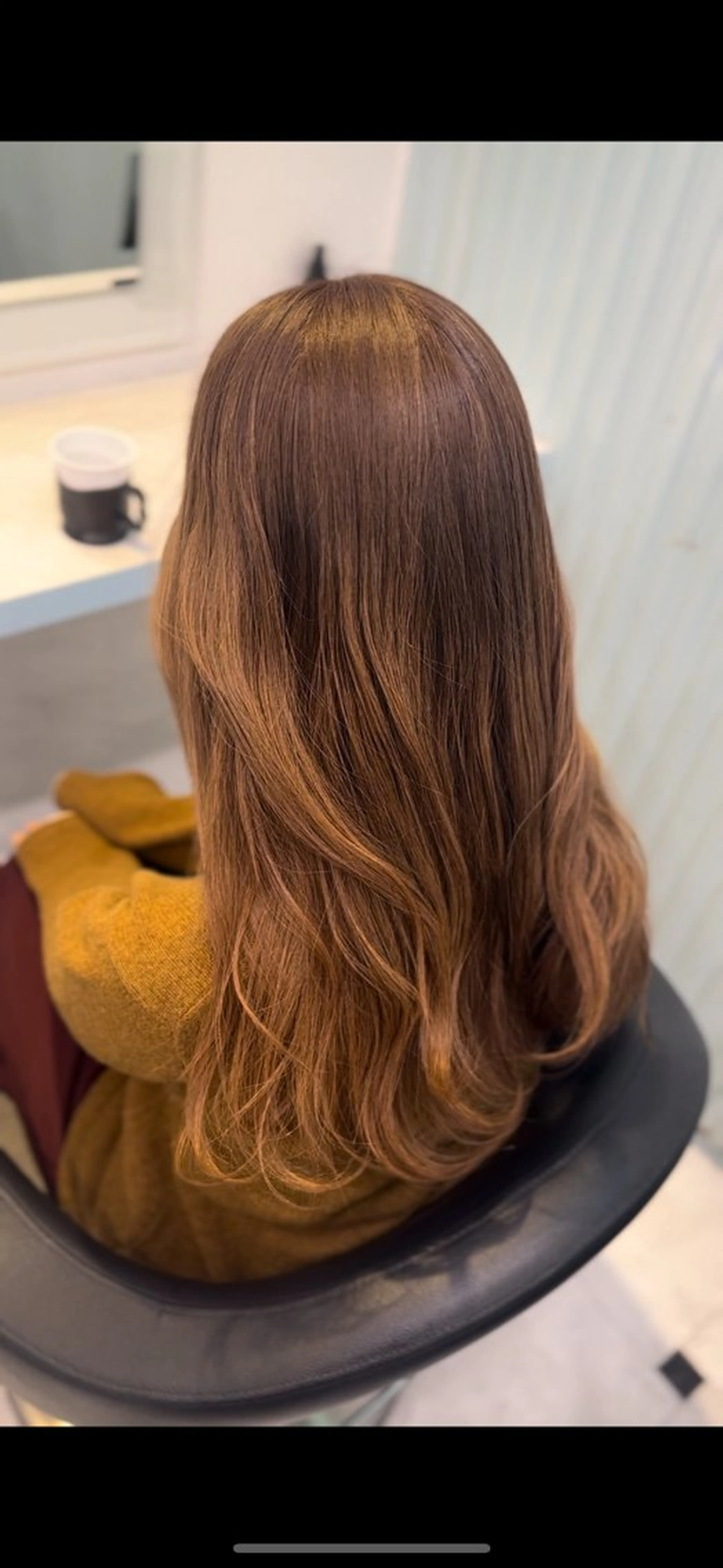ロング カラー ベージュカラー ヘーゼル ヘアカラー ♥️暖色モテカラ ー♥️由夏のヘアスタイル