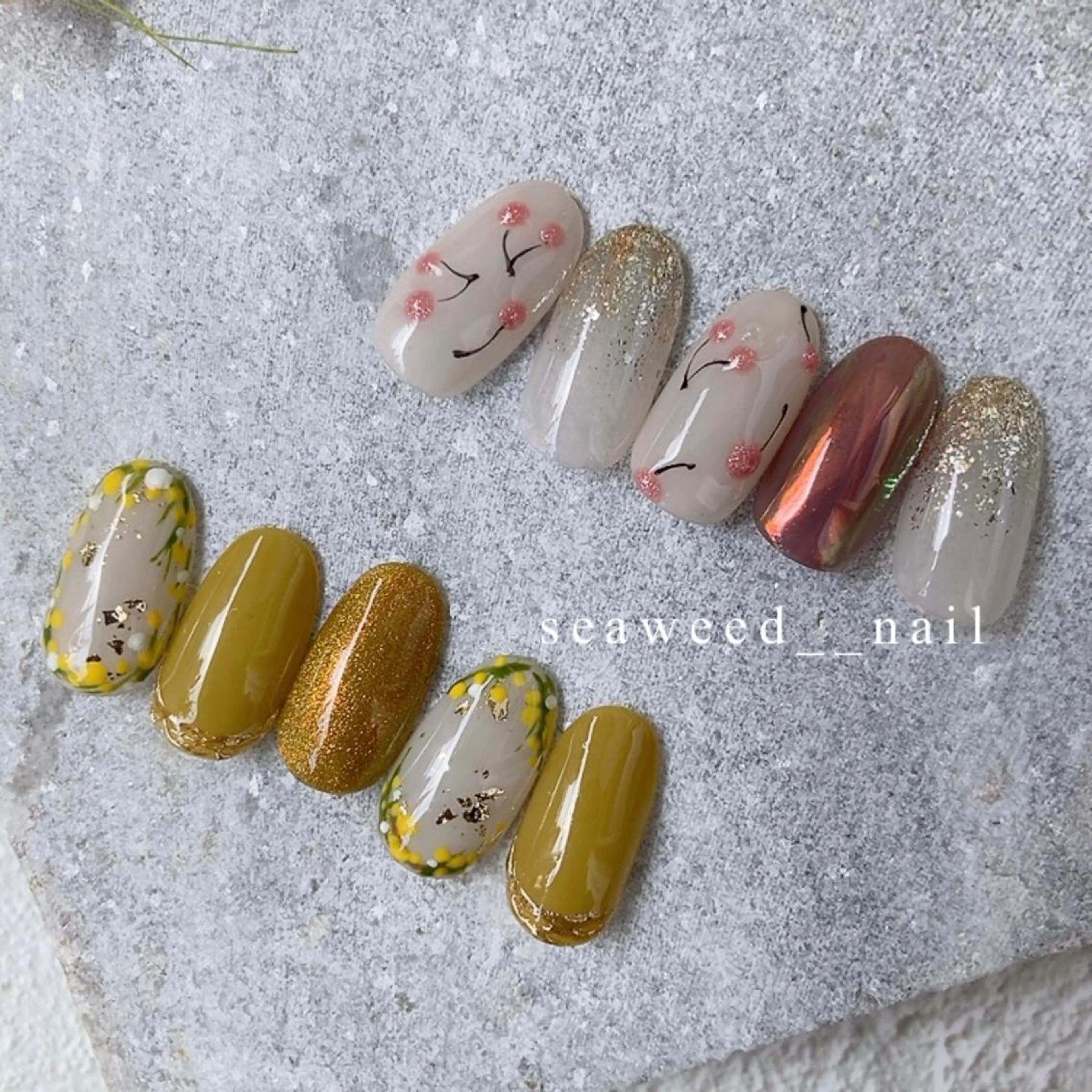 ネイル ハンドネイル seaweed nailのネイルデザイン