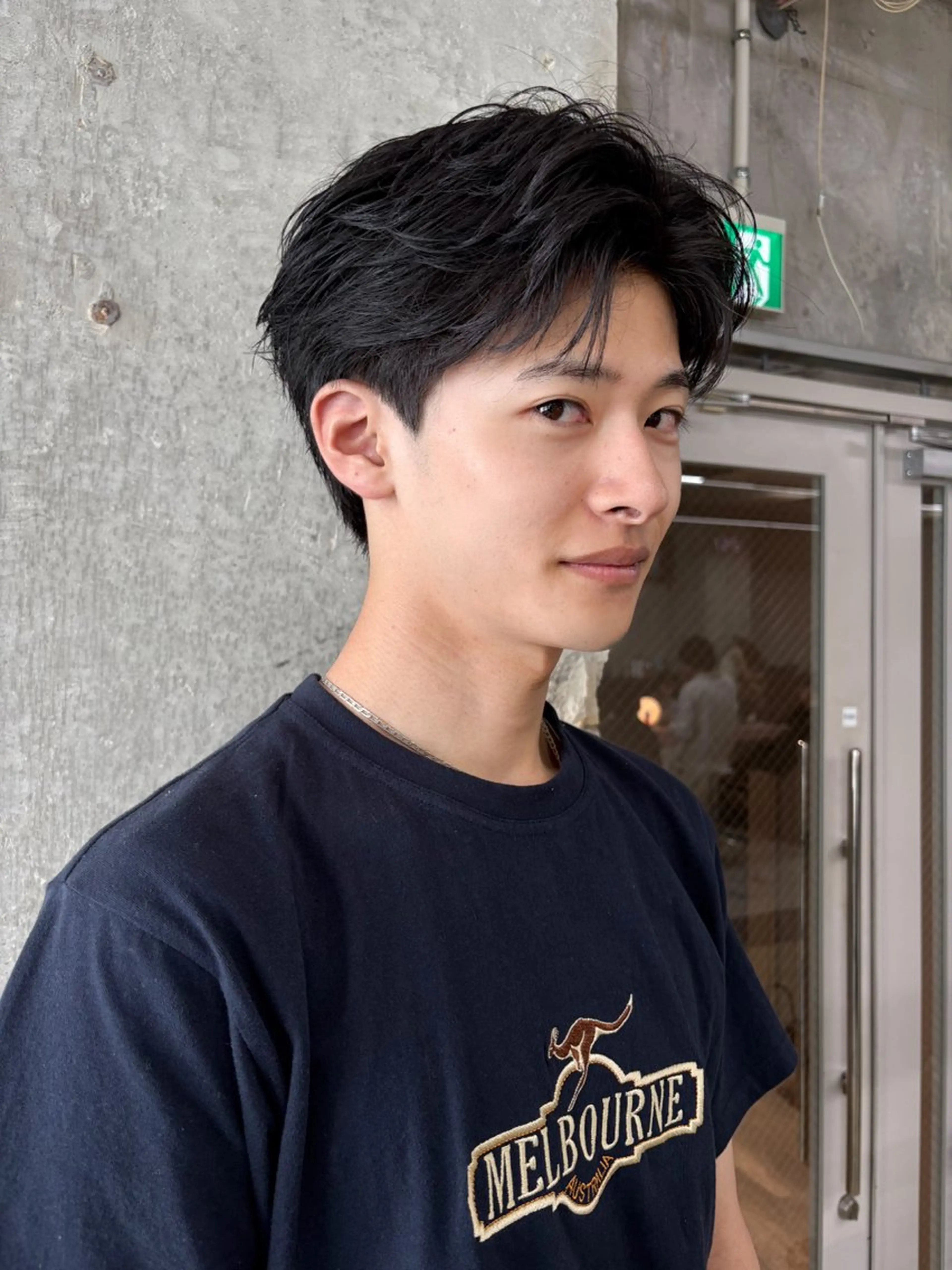 ショート パーマ メンズ フェザーパーマ メンズパーマ カット パーマ フェザーパーマ/ 山口大輝のヘアスタイル