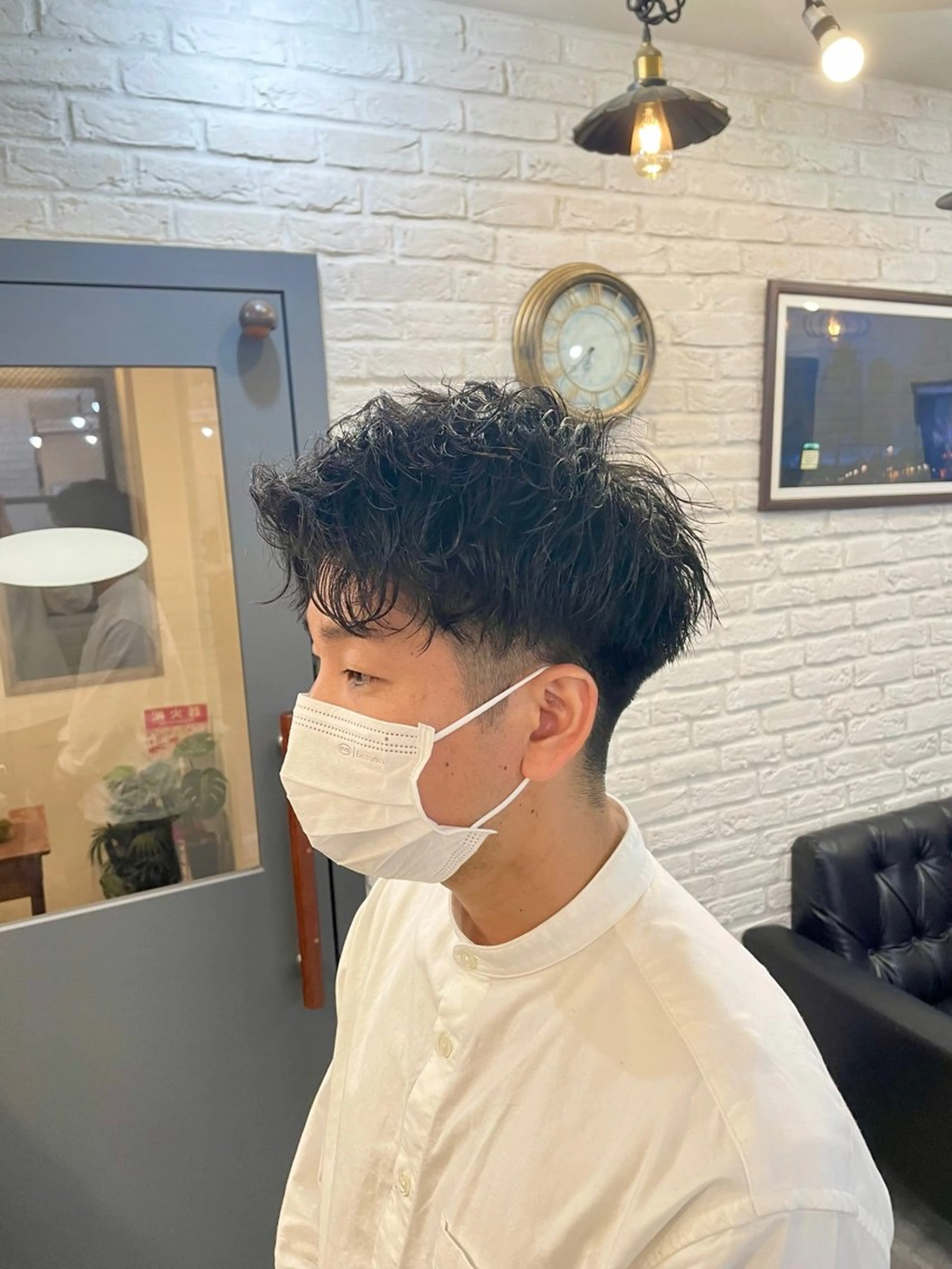 パーマ メンズ メンズベリーショート カット パーマ ニューモヘア所属・【マンツーマン接客】 ✂︎🟡酒井司🟡のヘアスタイル