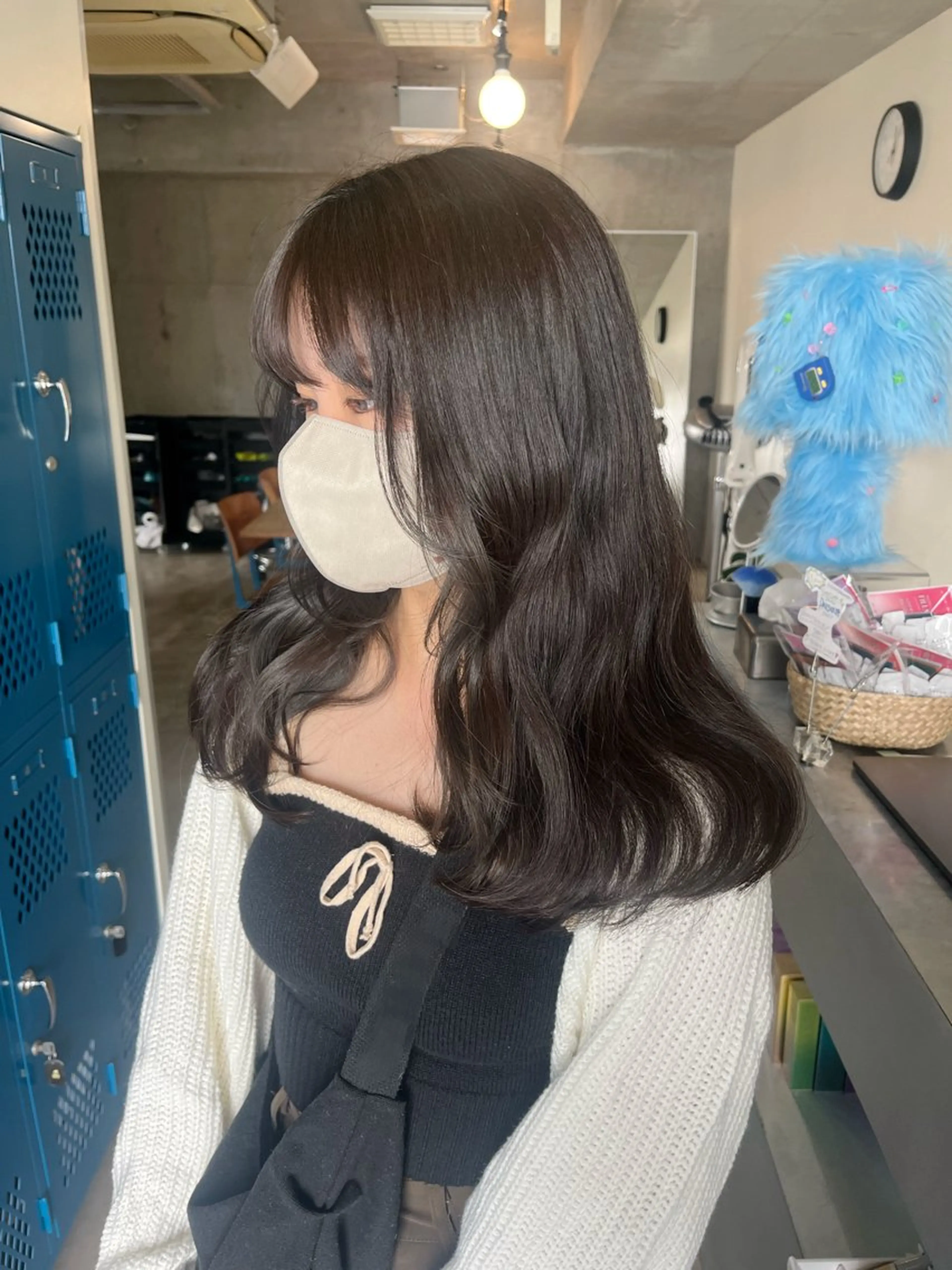 セミロング カラー ブラウンカラー オリーブブラウン レイヤーカット/ハイ トーンカラー/きらのヘアスタイル