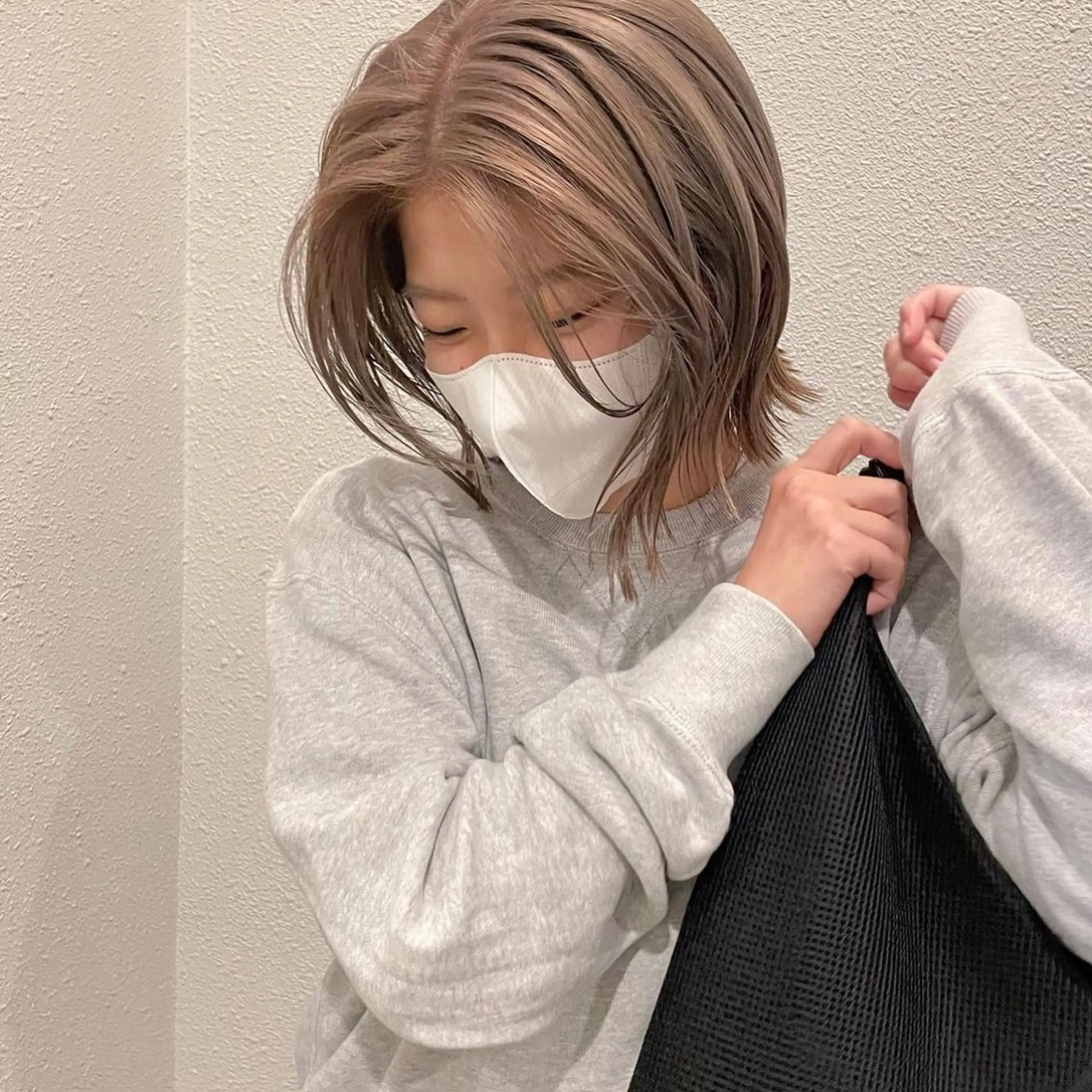 カラー バレイヤージュ ベージュカラー ブリーチ ブロンド デザインカラー レイヤー/ブリーチ ♥️【木坂 桃歌】のヘアスタイル