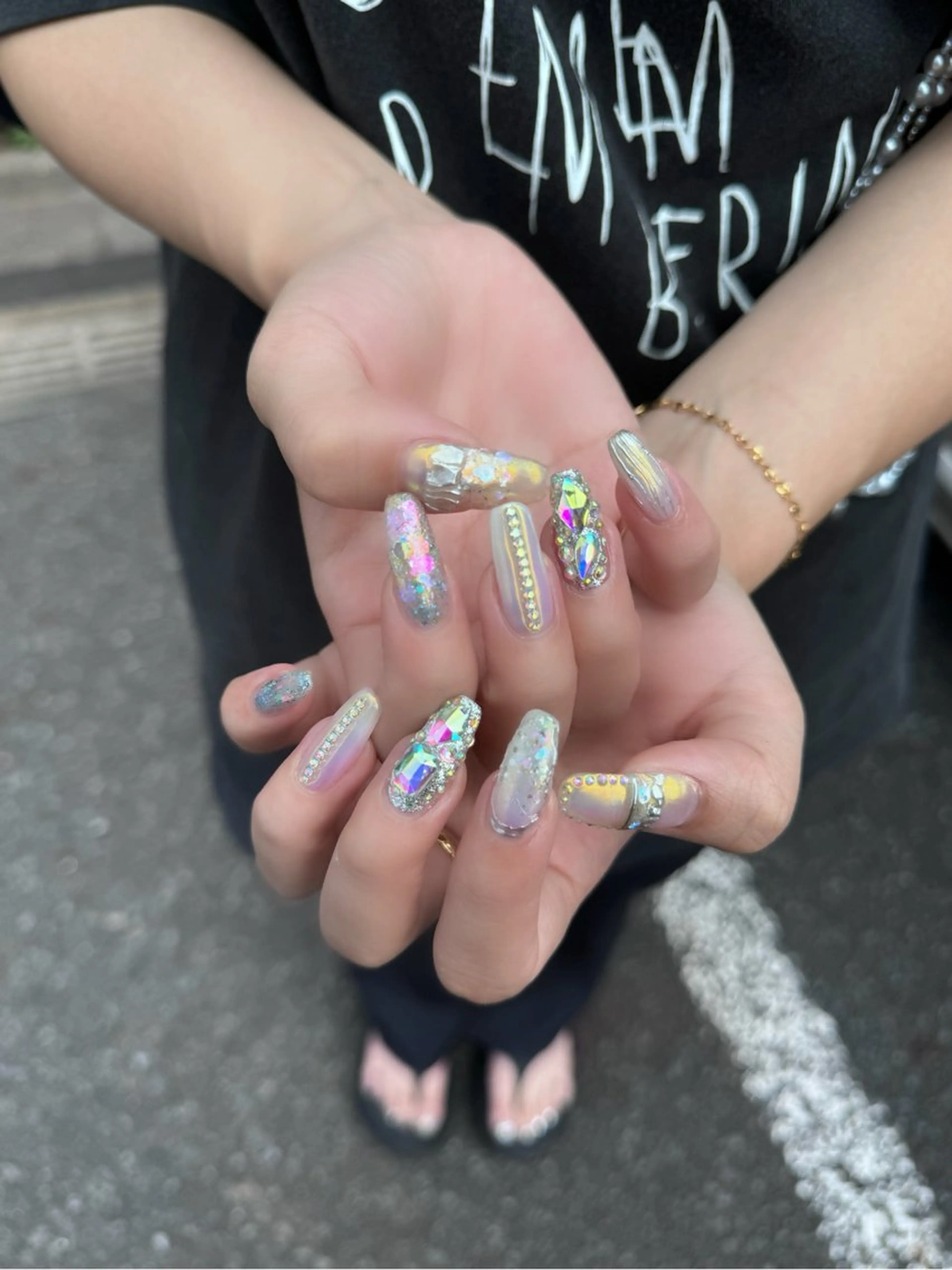 ネイル キラキラネイル Aisol nail salonのネイルデザイン
