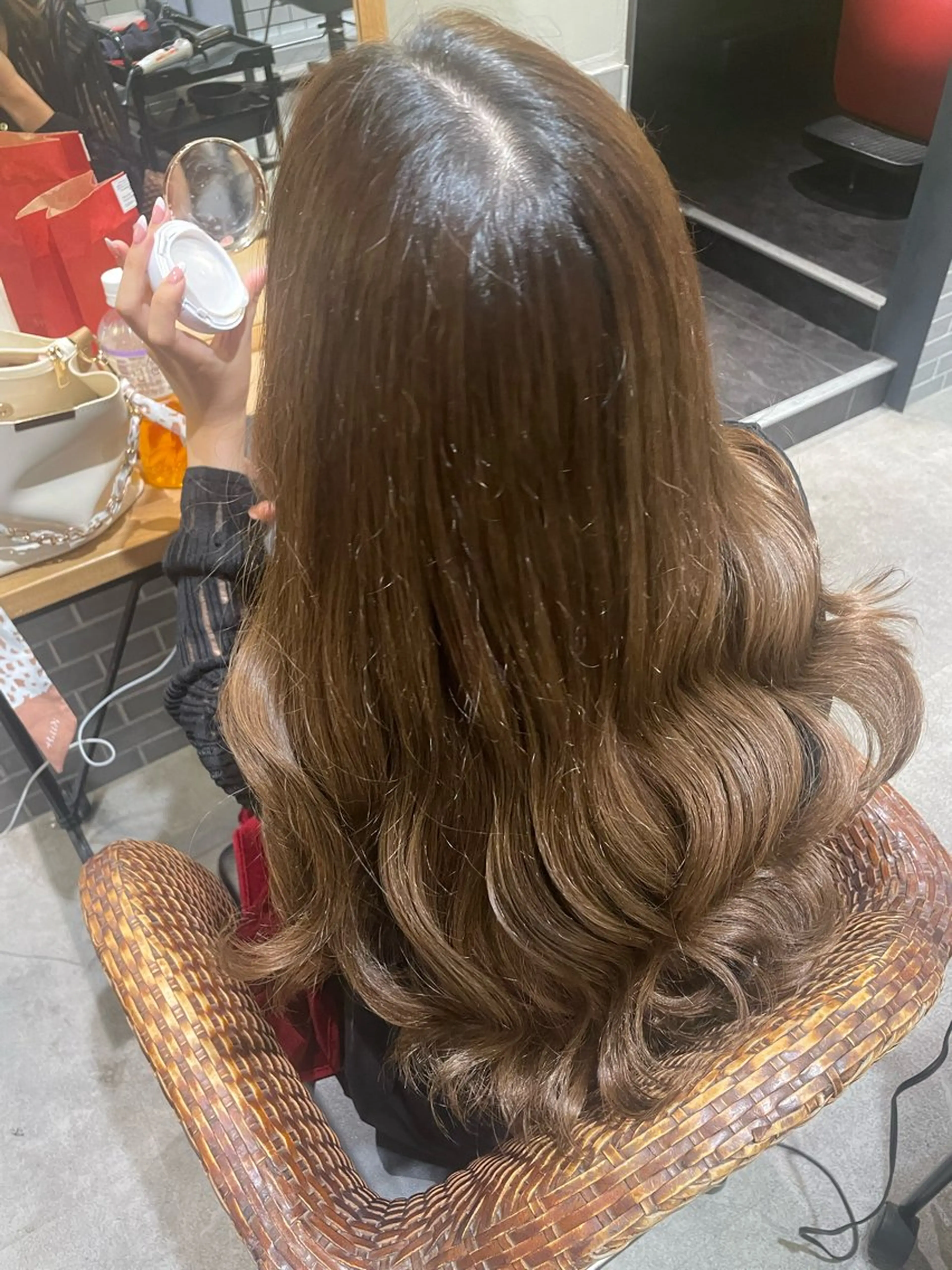 ロング カラー ヘアアレンジ 暖色カラー🤎Red Neo meiのヘアスタイル