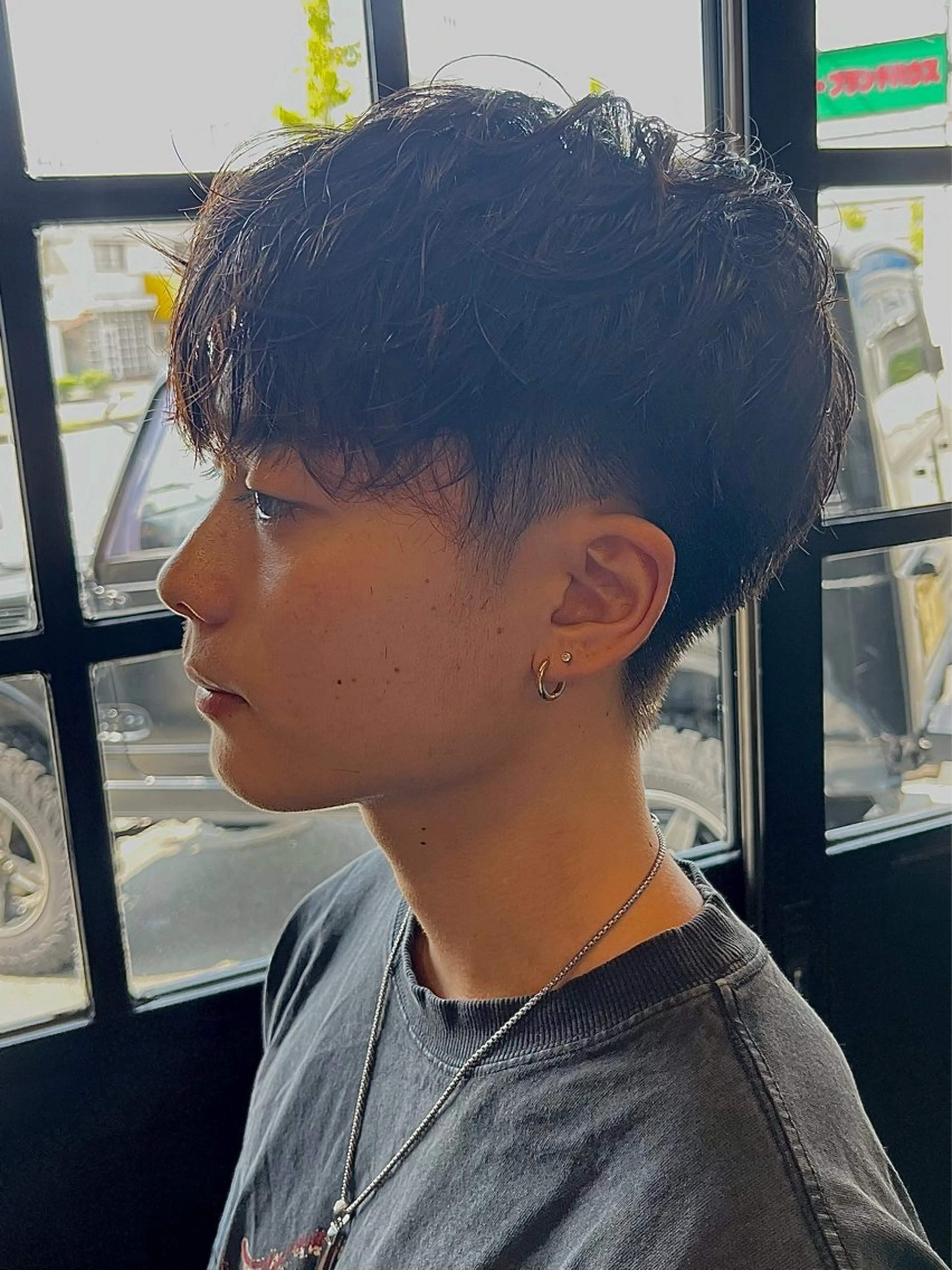 ショート パーマ メンズ カット パーマ セジールヘアメゾン所属・韓国レイヤー/透明感 カラー🐈曾根高のヘアスタイル