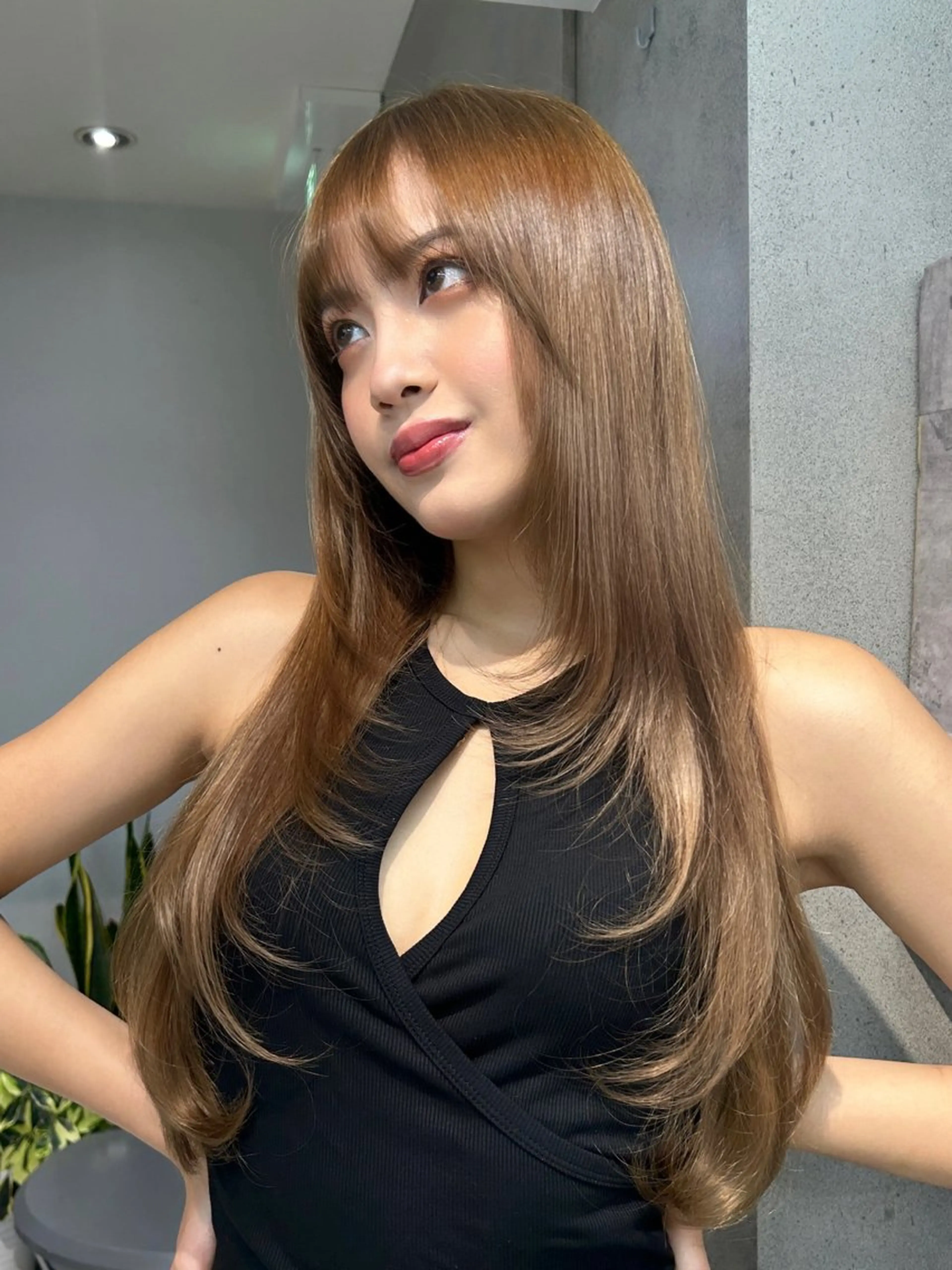 ロング レイヤー×ツヤカラー 渋谷/kougaのヘアスタイル