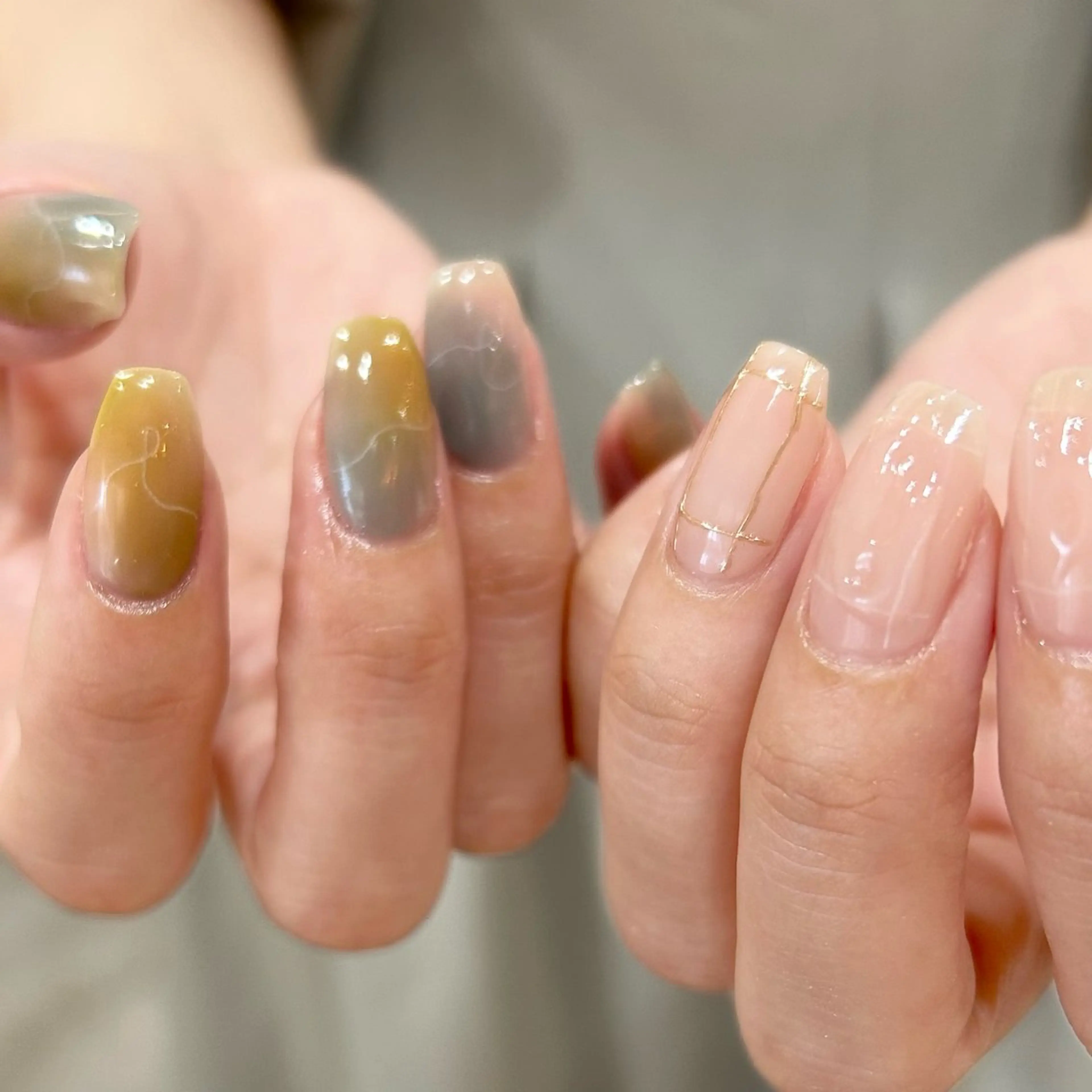 ネイル ミラーネイル ハンドネイル shio ♡ 8月分予約受付中のネイルデザイン