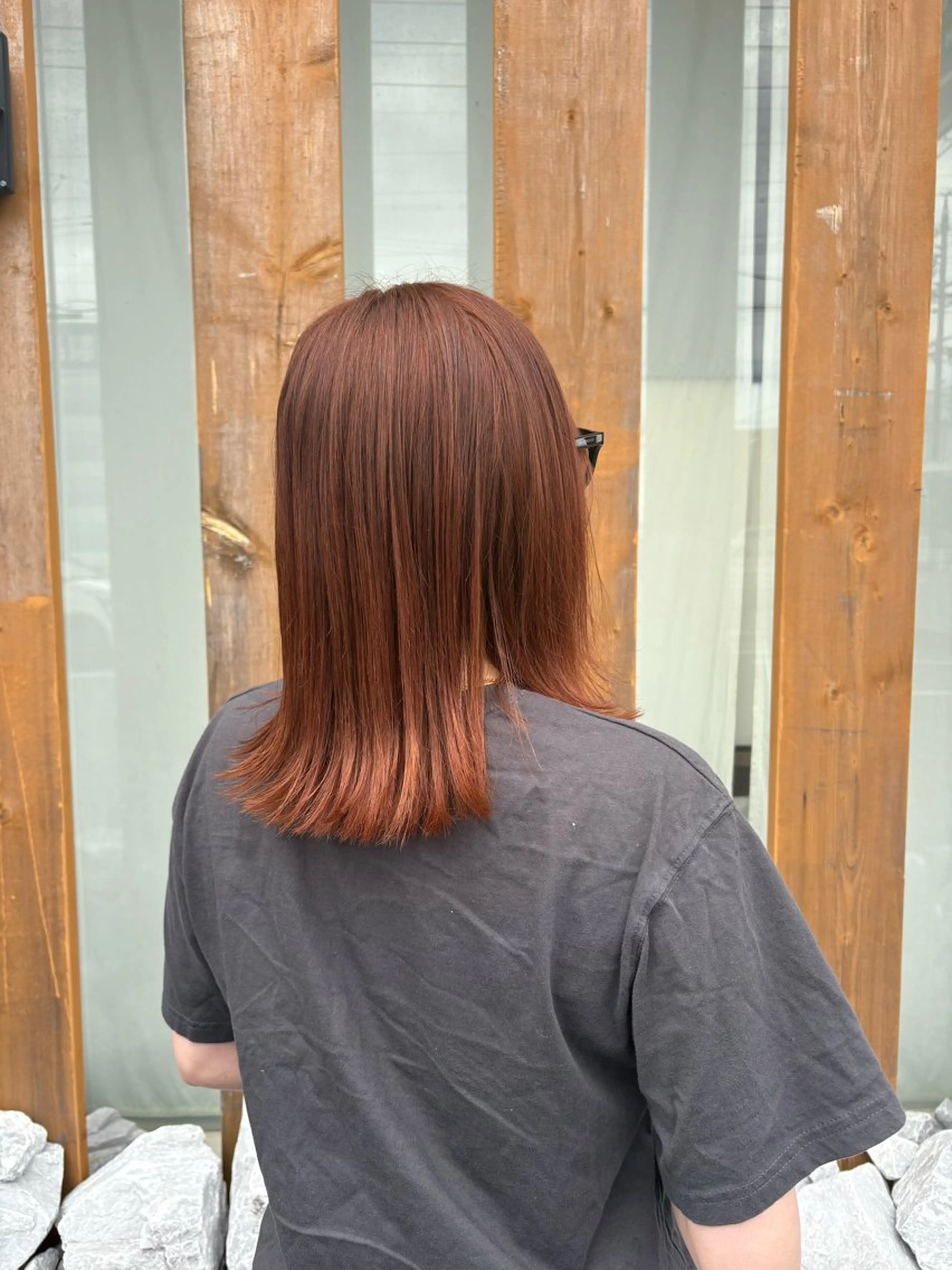 ミディアム ケアカラー トリートメント ヘアカラー トリートメント 豊川/透明感カラー 🌰篠島 みなみ🍁のヘアスタイル