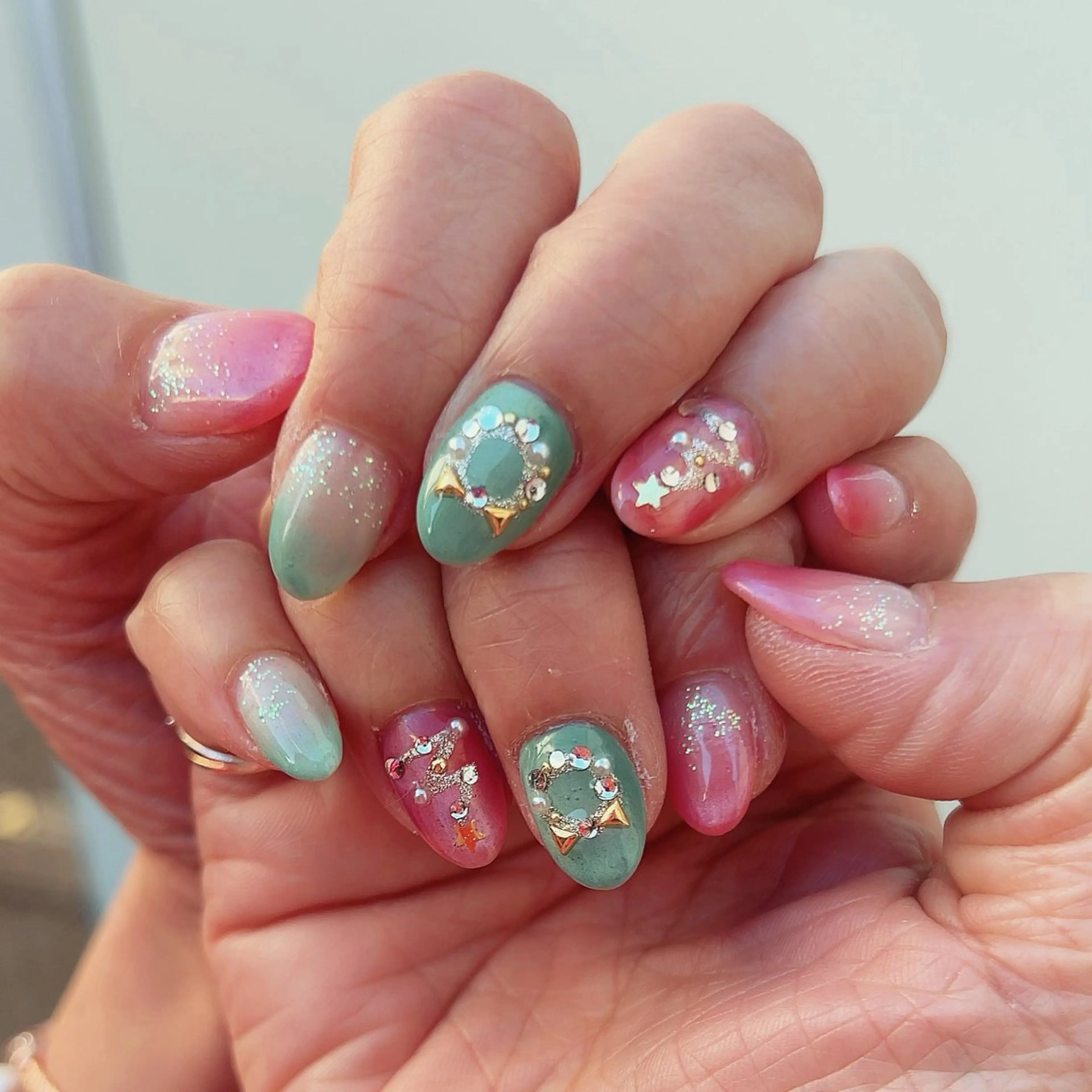 ネイル ジェルネイル 持ち込み パラジェル 冬ネイル クリスマス Nail Salon Ｄream Mamのネイルデザイン