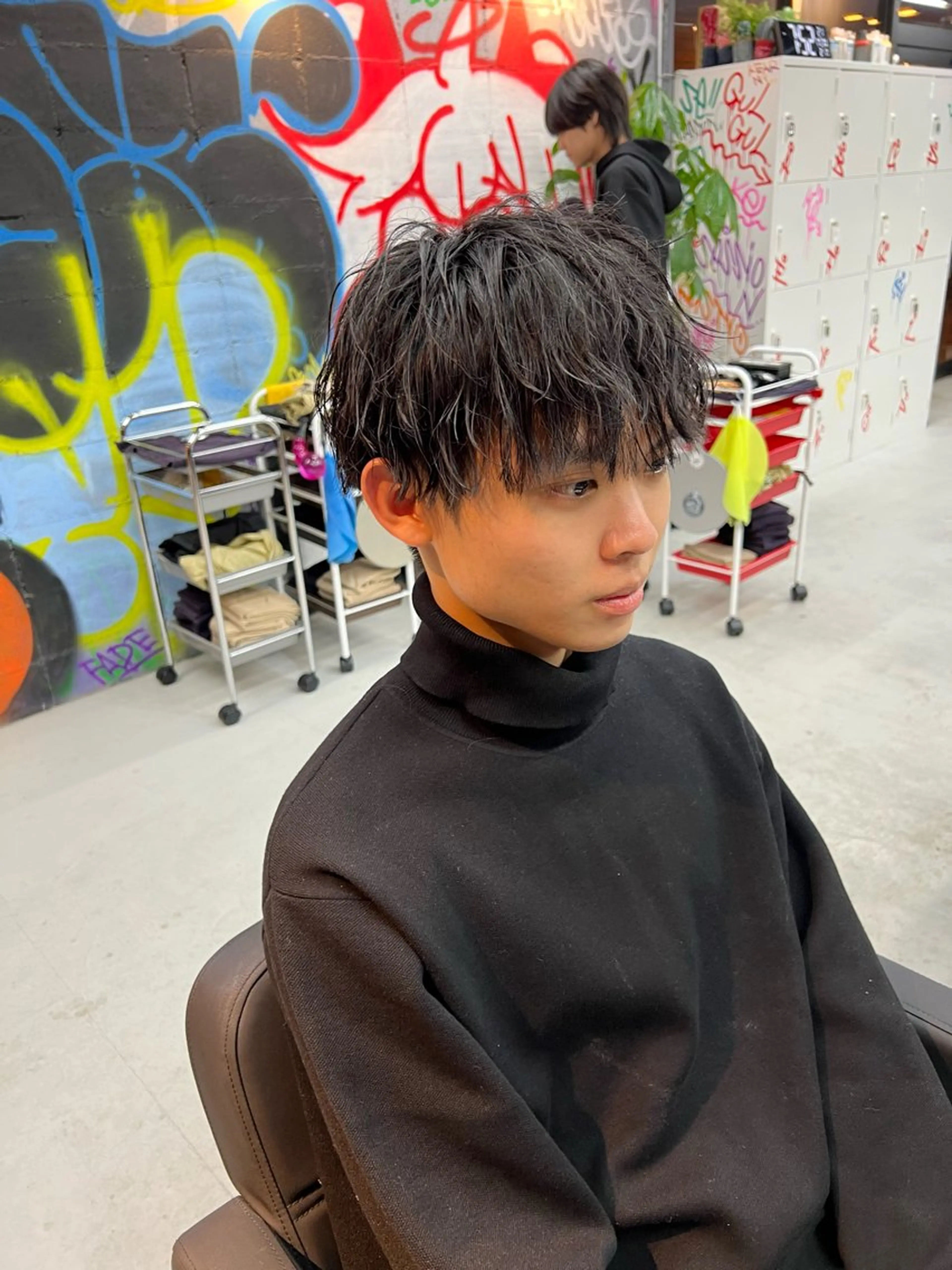 ショート カラー パーマ メンズ 錦糸町/Men's cutパーマ石川史弥のヘアスタイル
