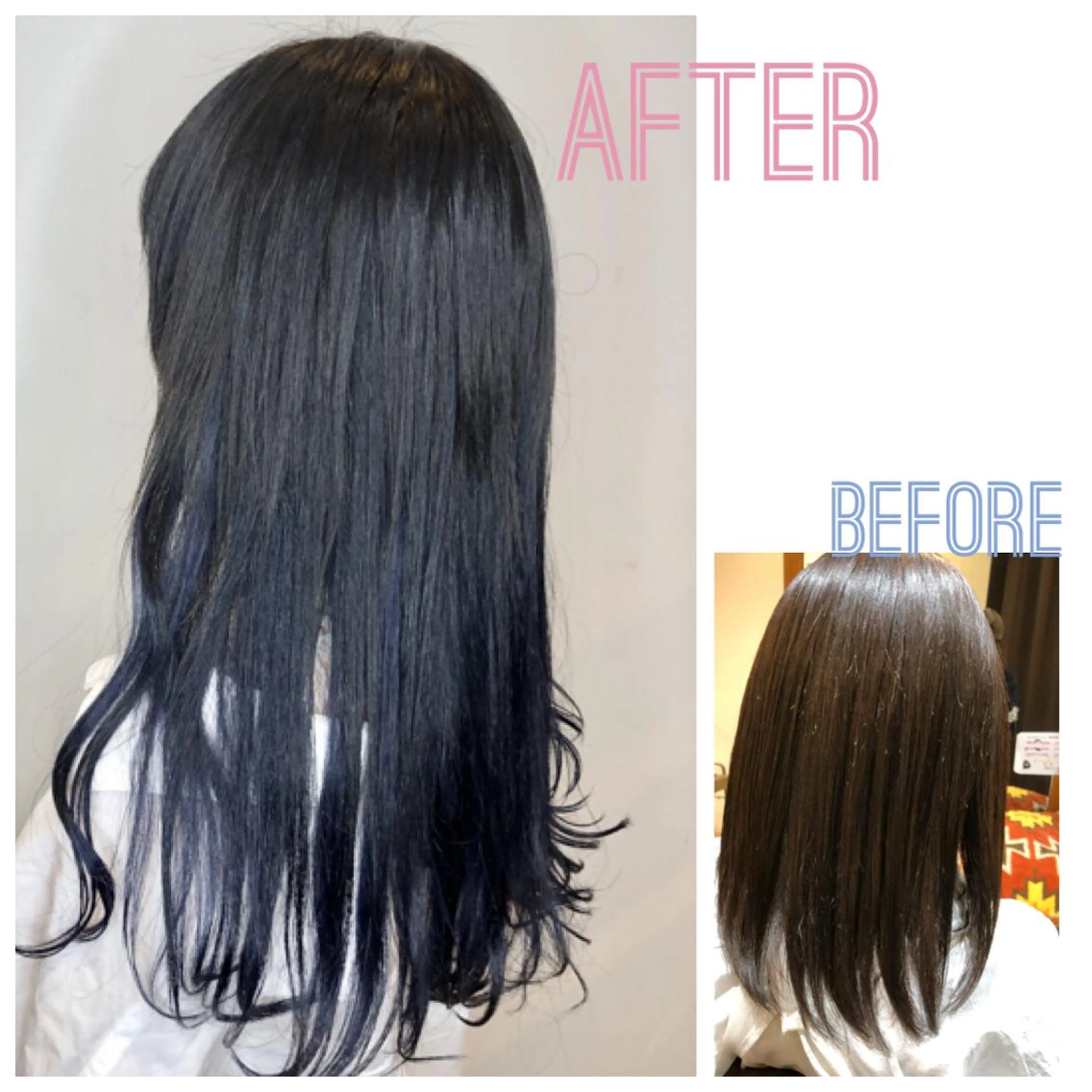 ロング カラー カット エクステ 美髪改善・ストレート 🌿エクステ/カンジのヘアスタイル
