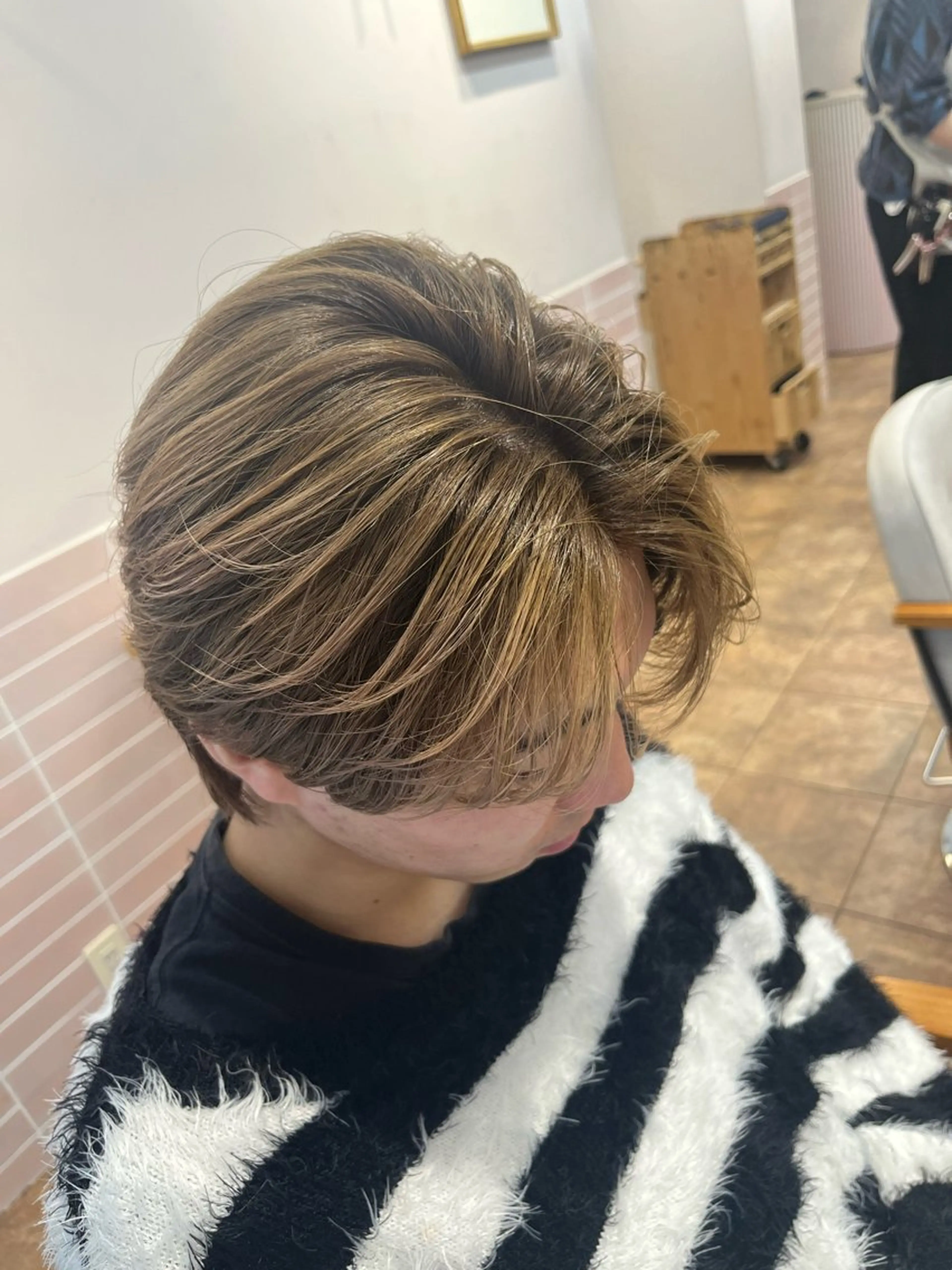 カラー メンズ カット ヘアカラー 北村 優斗のヘアスタイル
