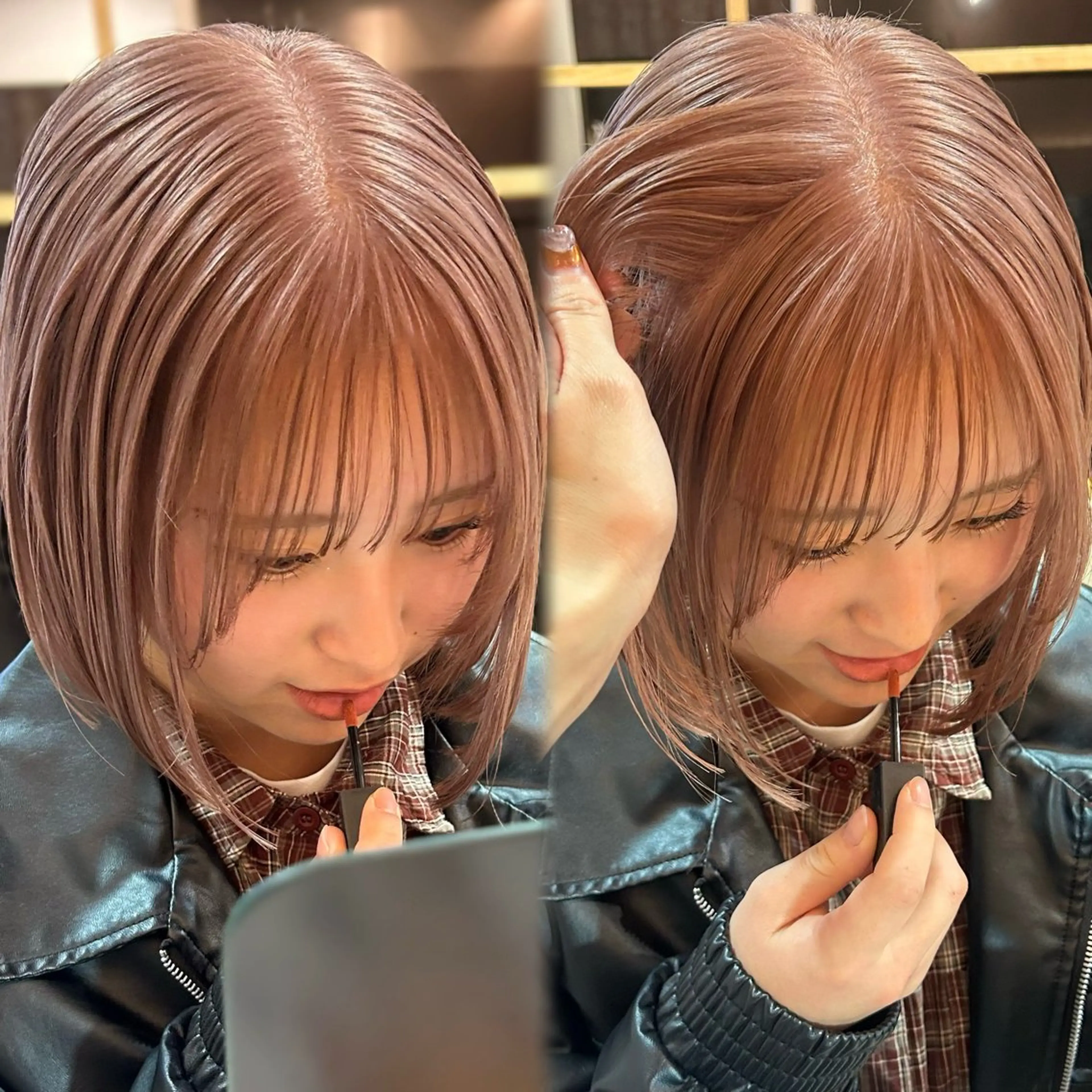 ショート カラー カット ヘアカラー トリートメント このか/似合わせ/ 透明感/ダブルカラーのヘアスタイル