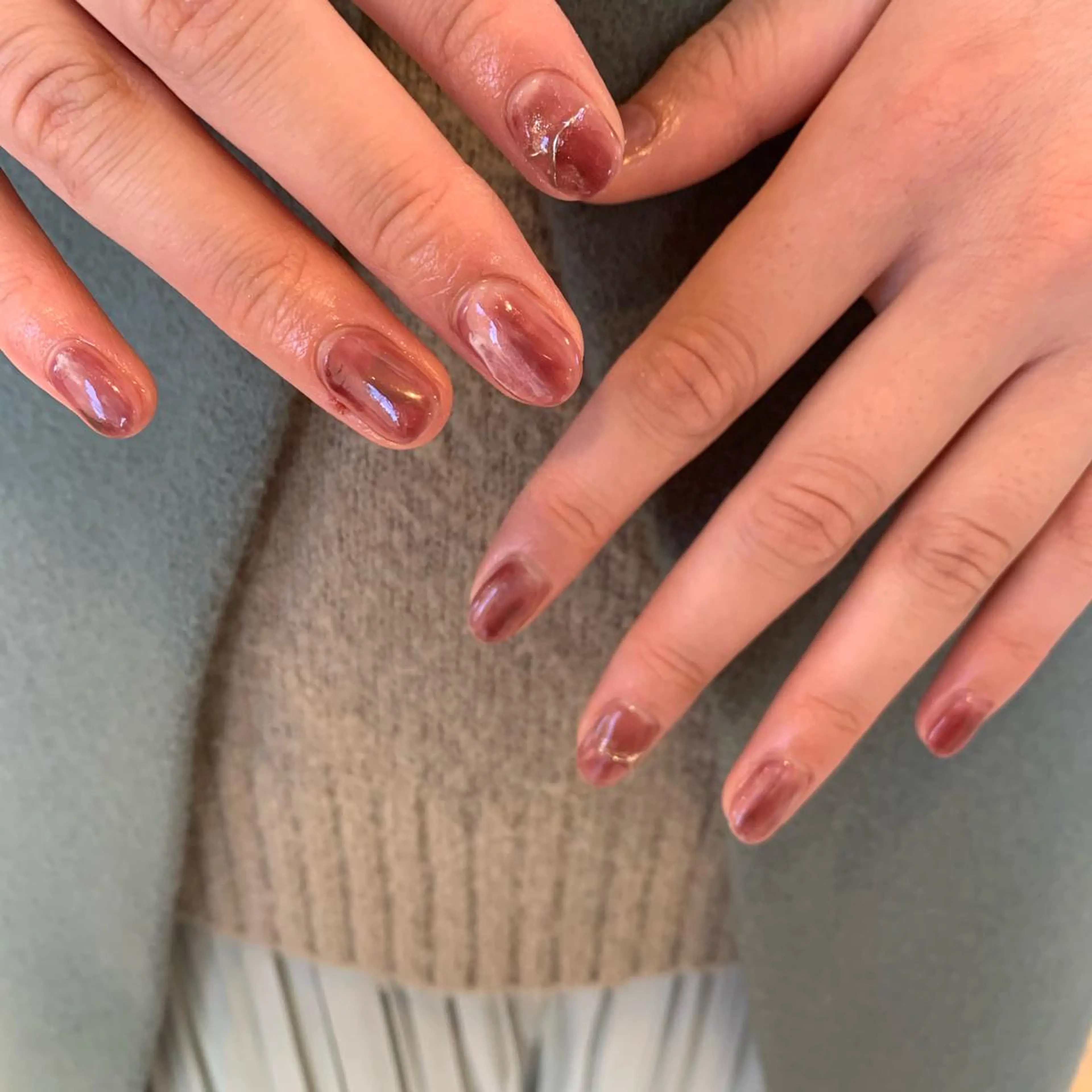 ネイル 成人式 ハンドネイル 佐藤 穂乃香のネイルデザイン