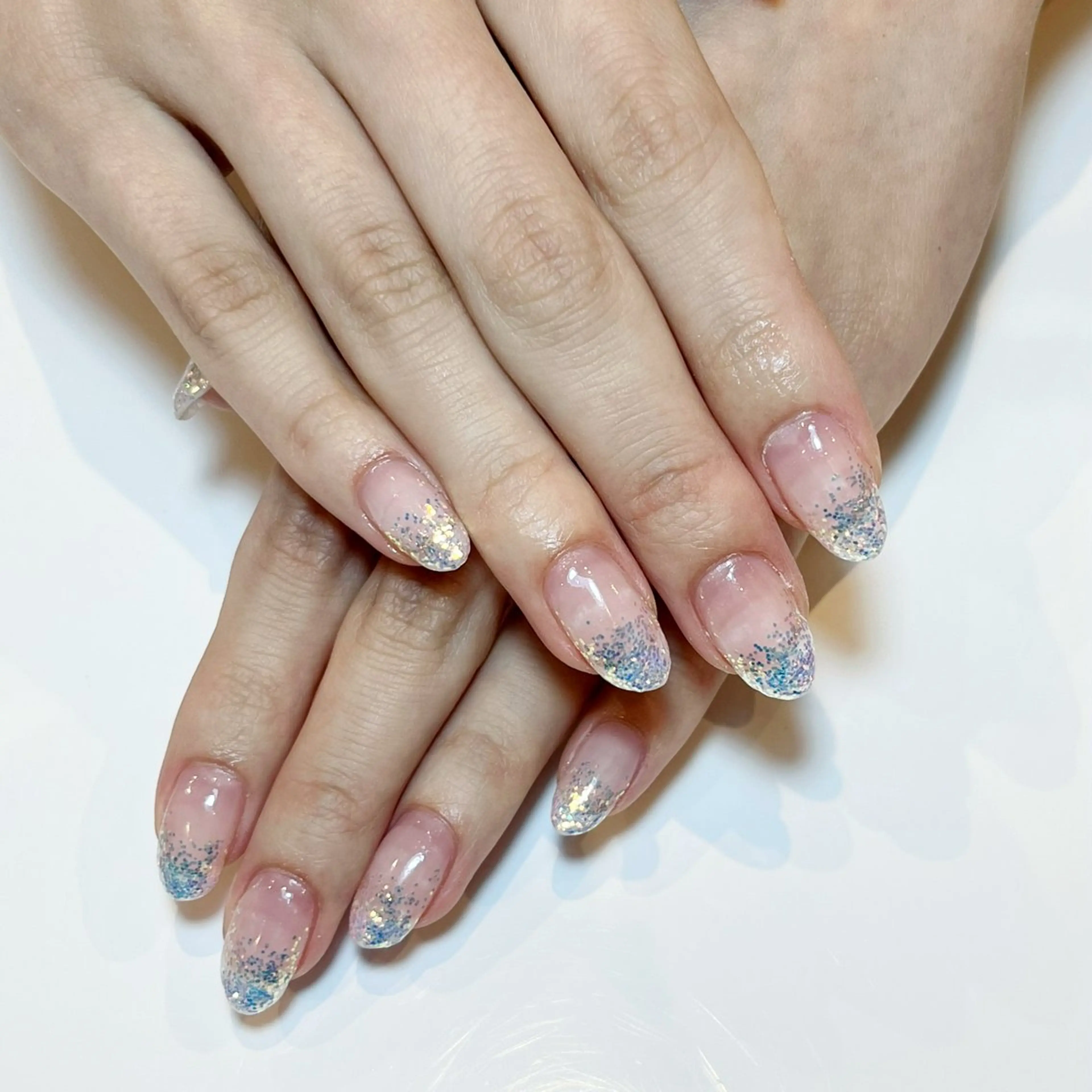 ワンカラーorラメグラデ💅🏻の写真